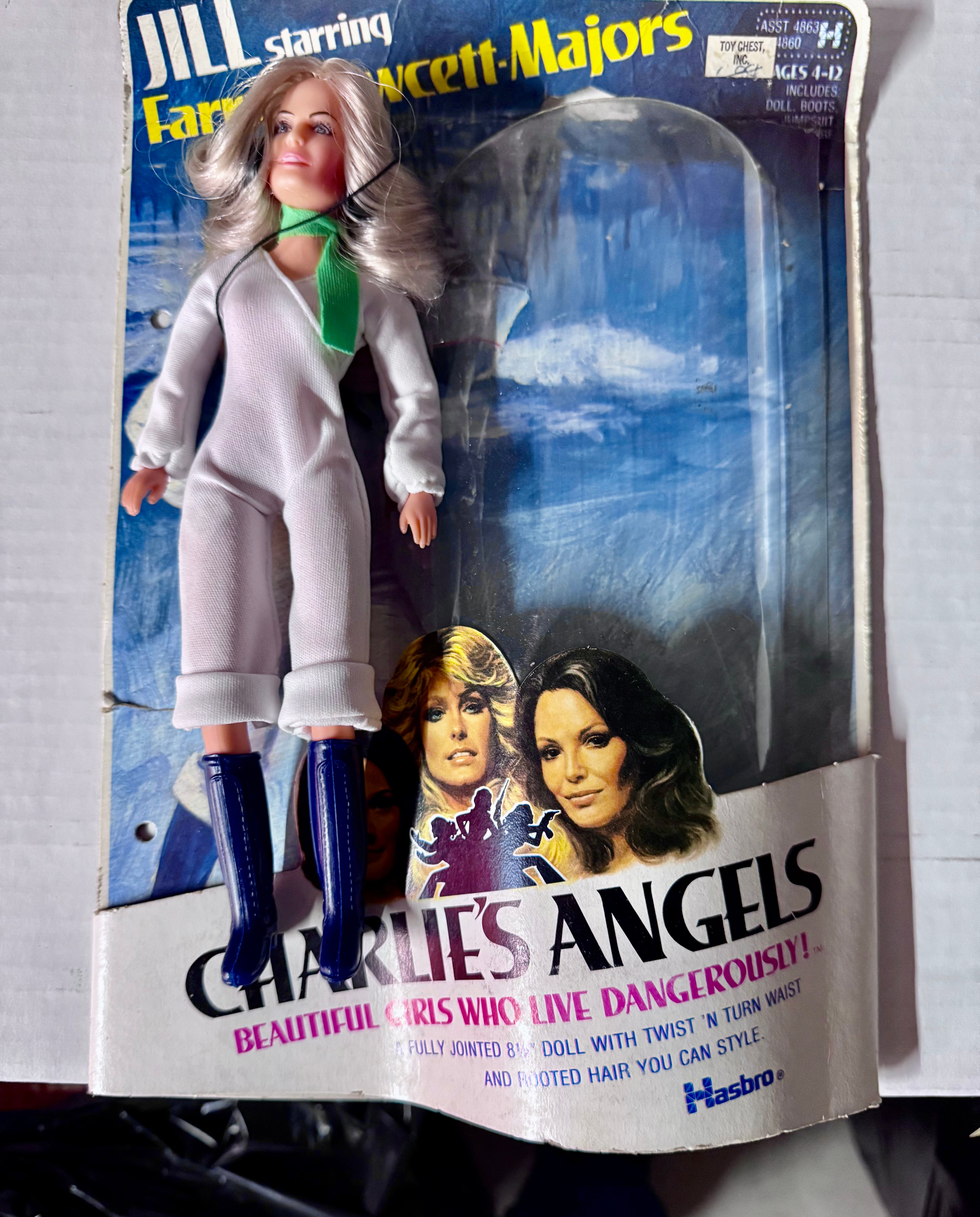 Charlie’s Angels Farrah Fawcett rare loose doll with package 1977