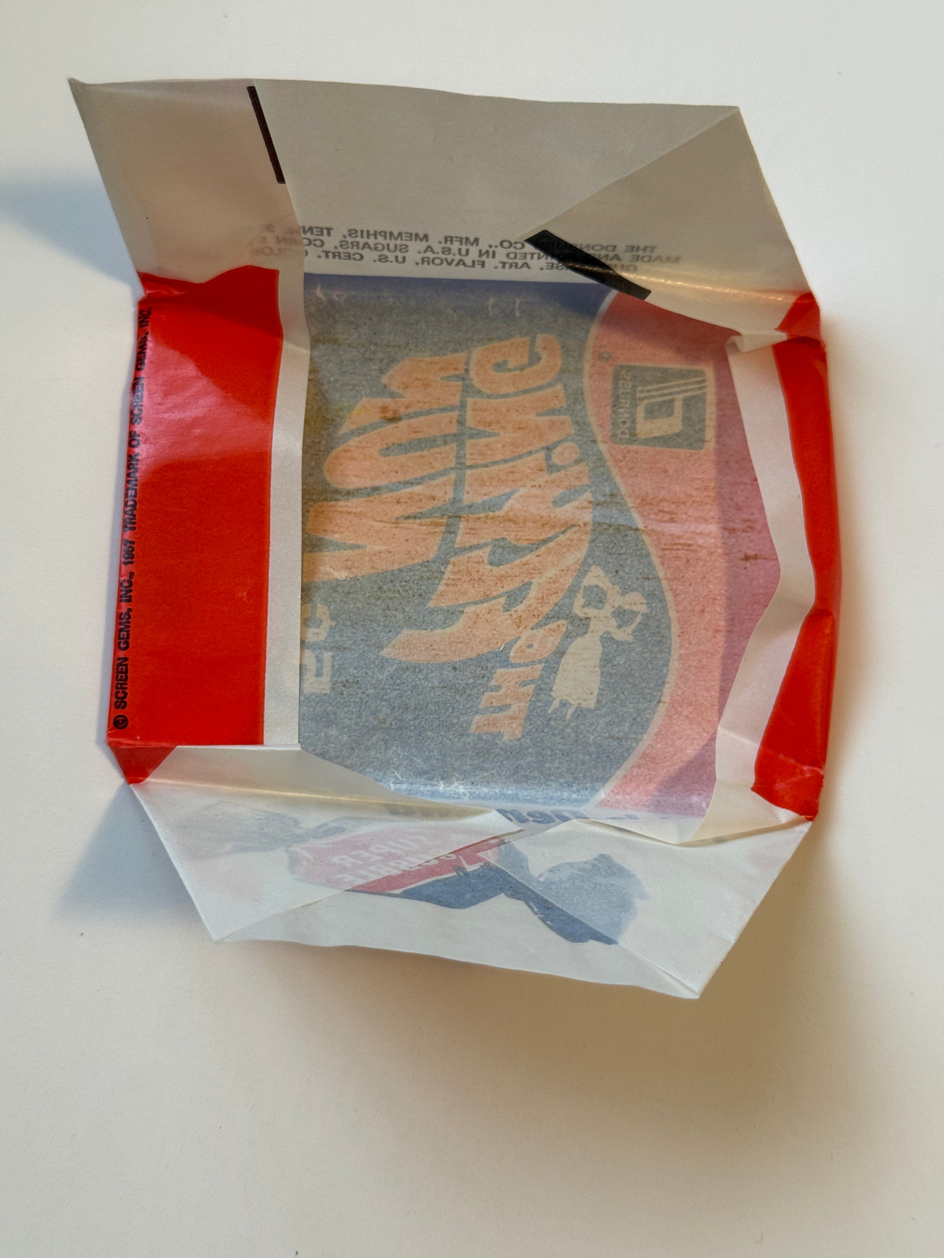 Flying Nun TV show vintage card wrapper 1968 (no cards)