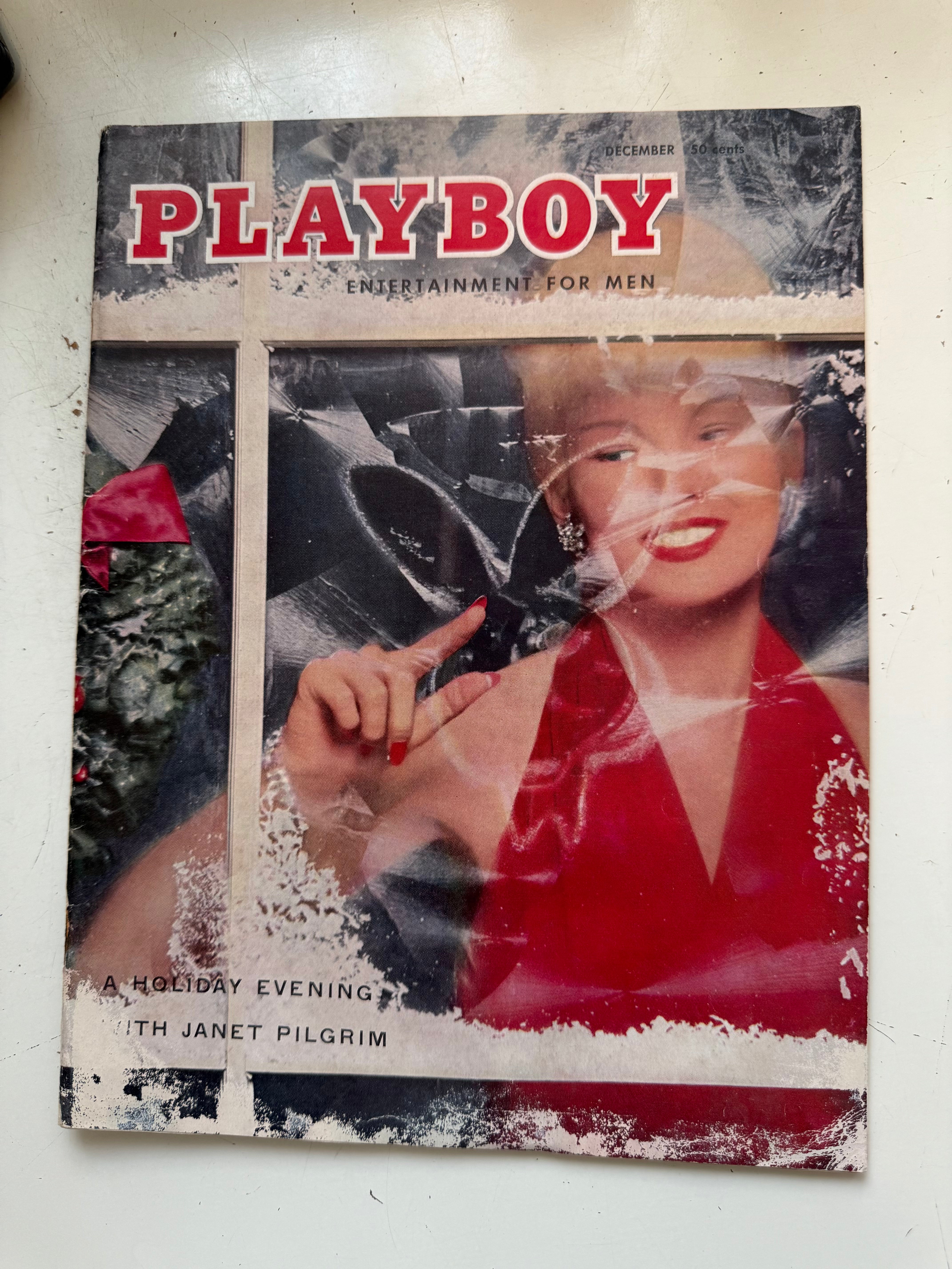 Playboy December rare early vintage magazine 1955