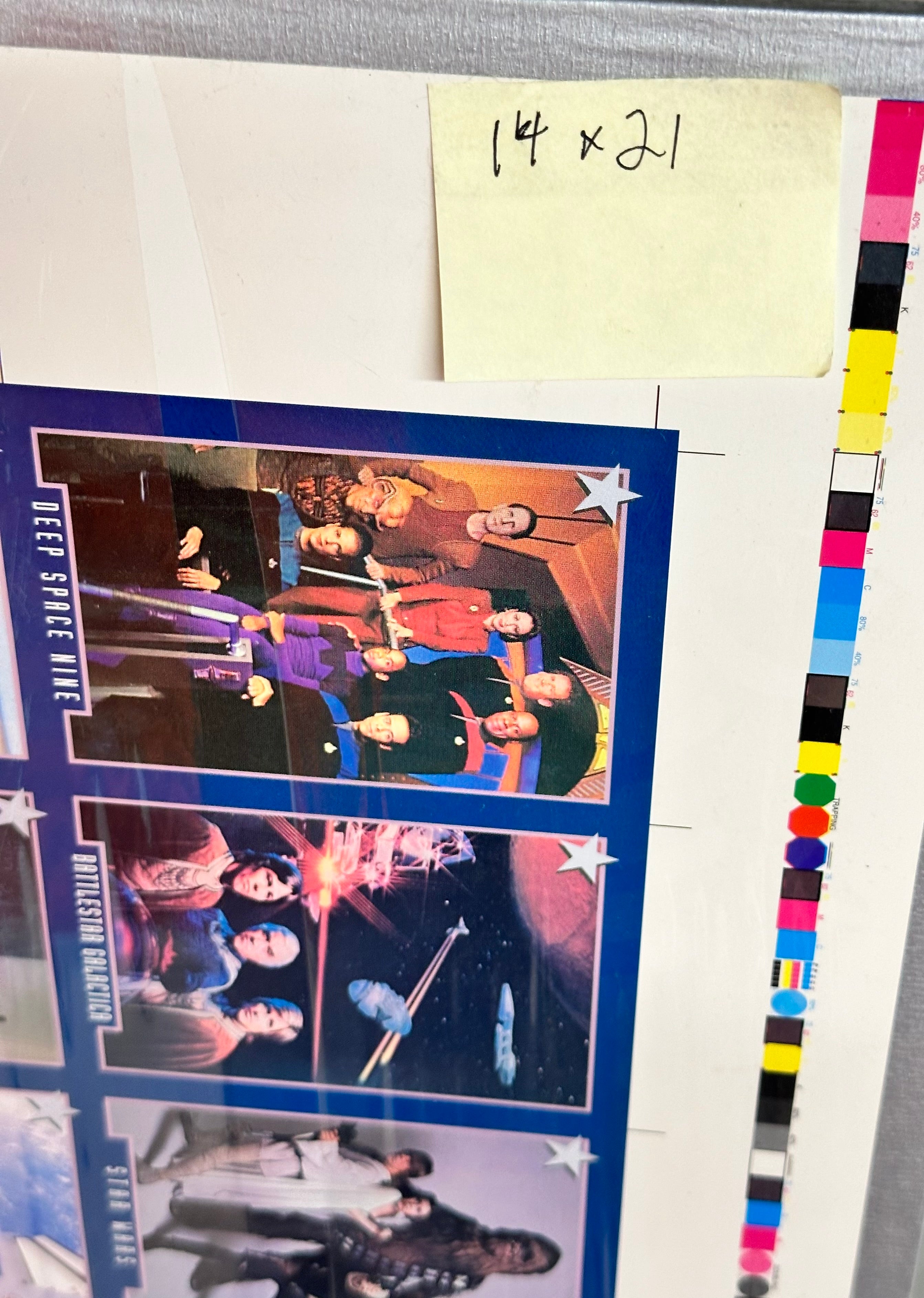 Star Trek Denver convention rare limited issued cards uncut sheet matted 1990s