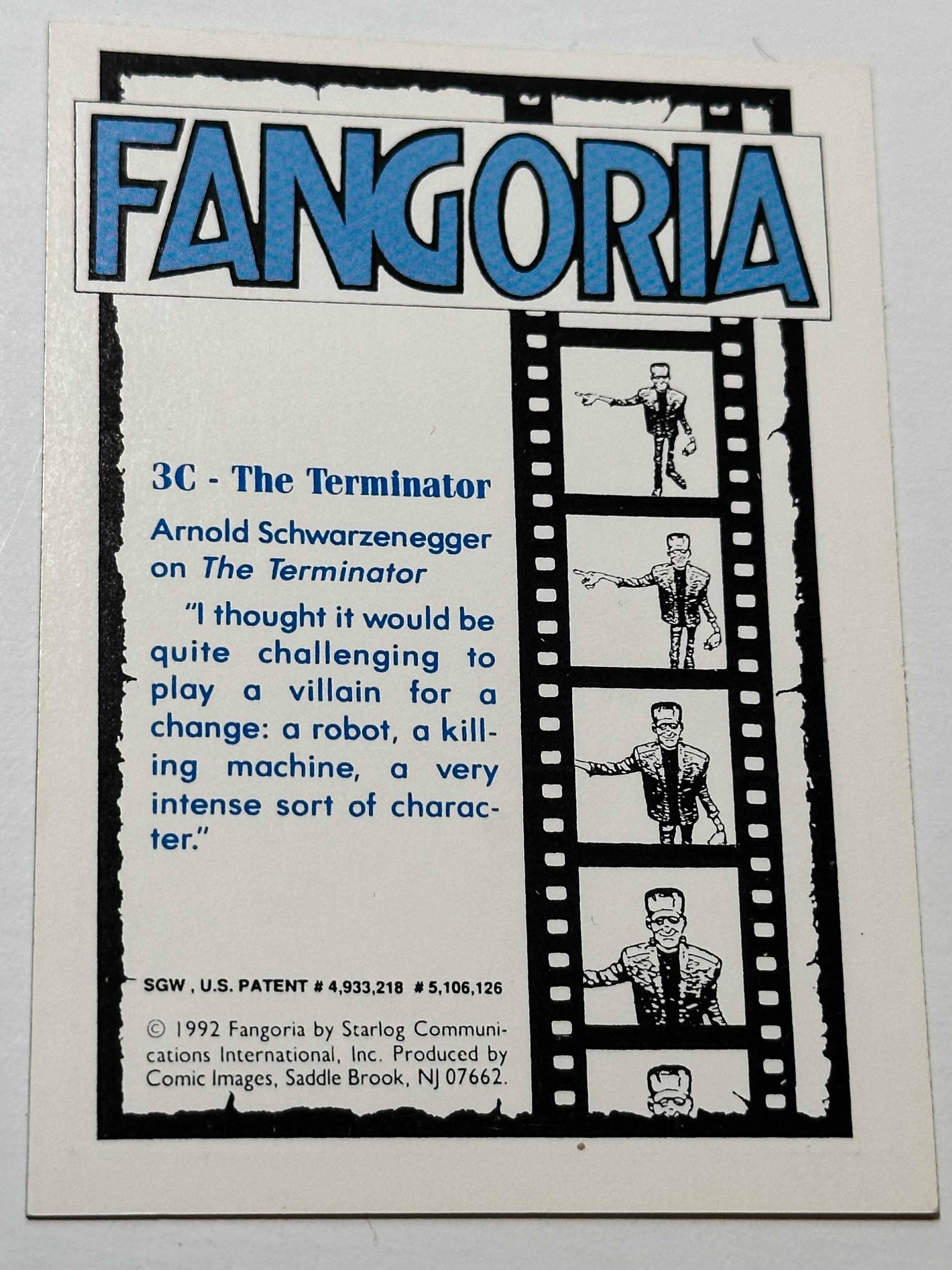 Fangoria Horror foil insert card 1992