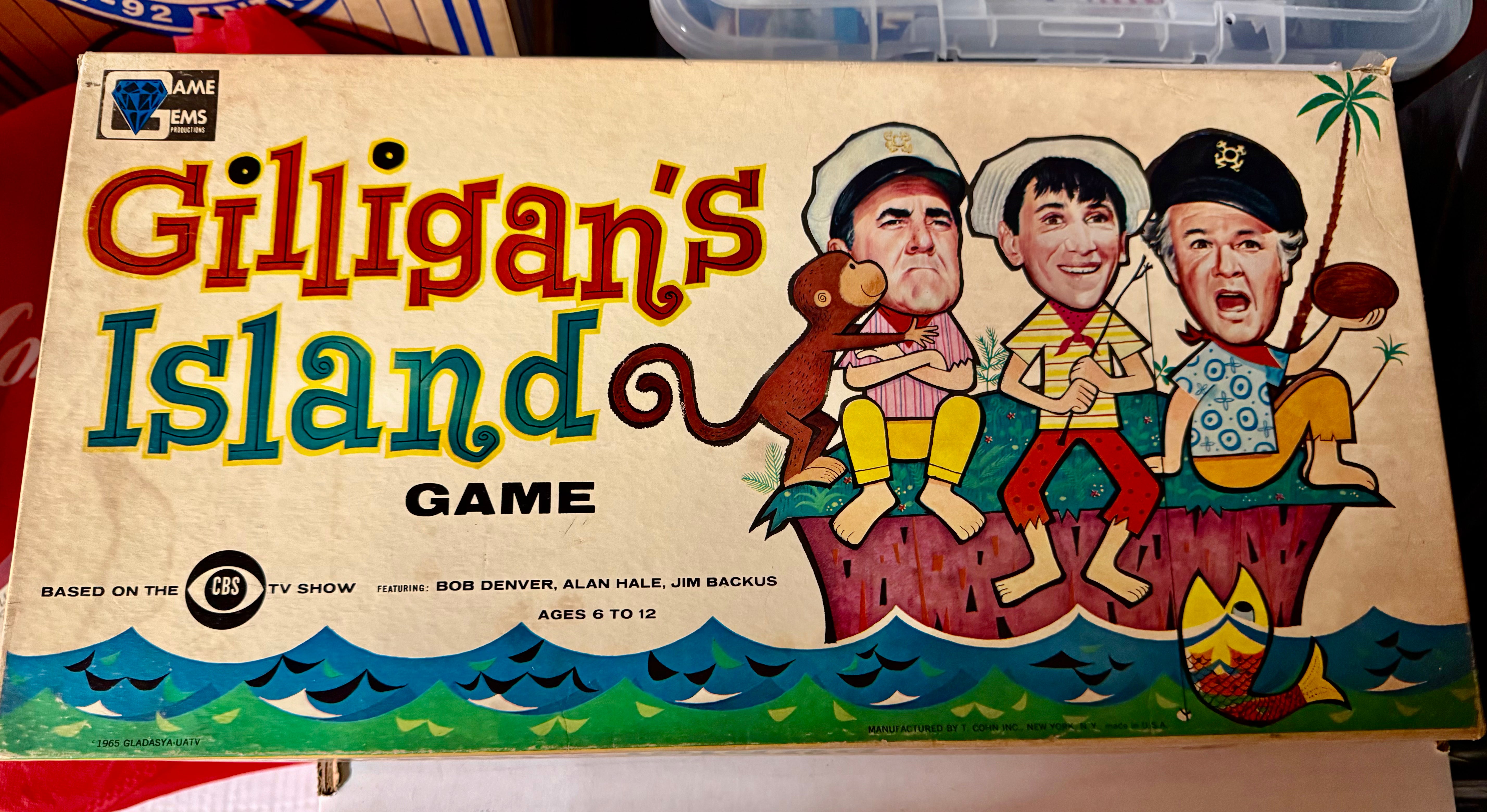 Gilligans Island TV show rare board game 1965