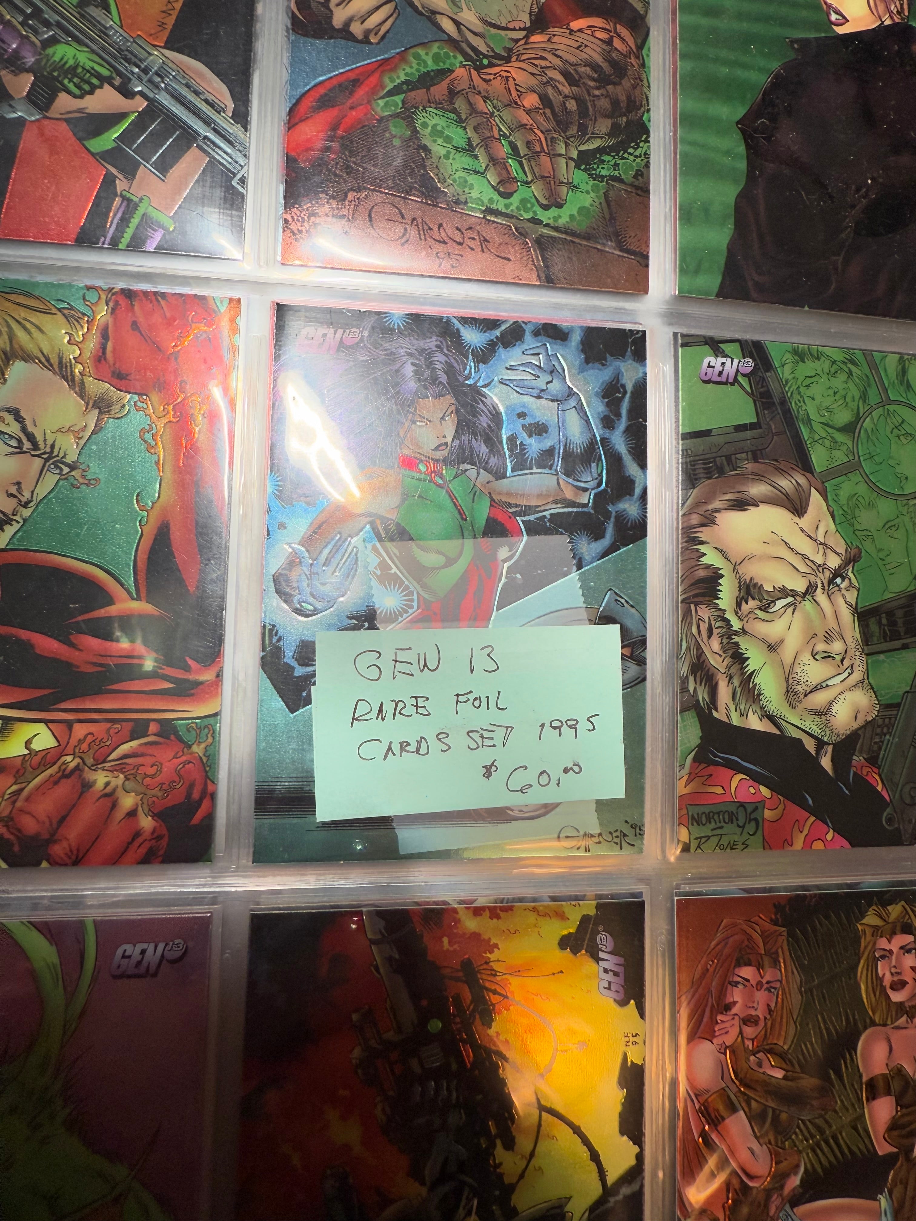 Gen 13 comic foil cards set 1995