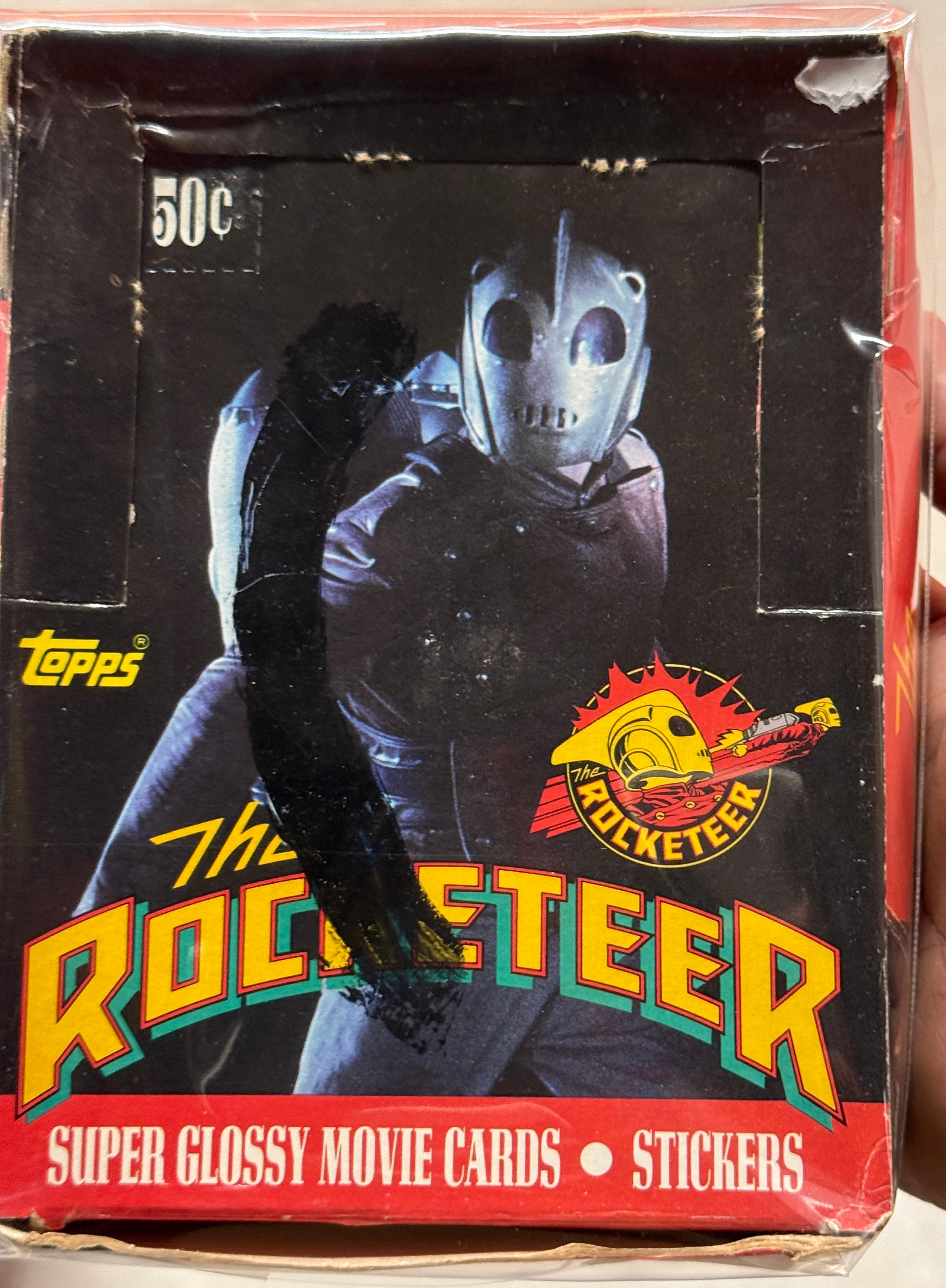 The Rocketeer movie cards, 36 packs Box 1991