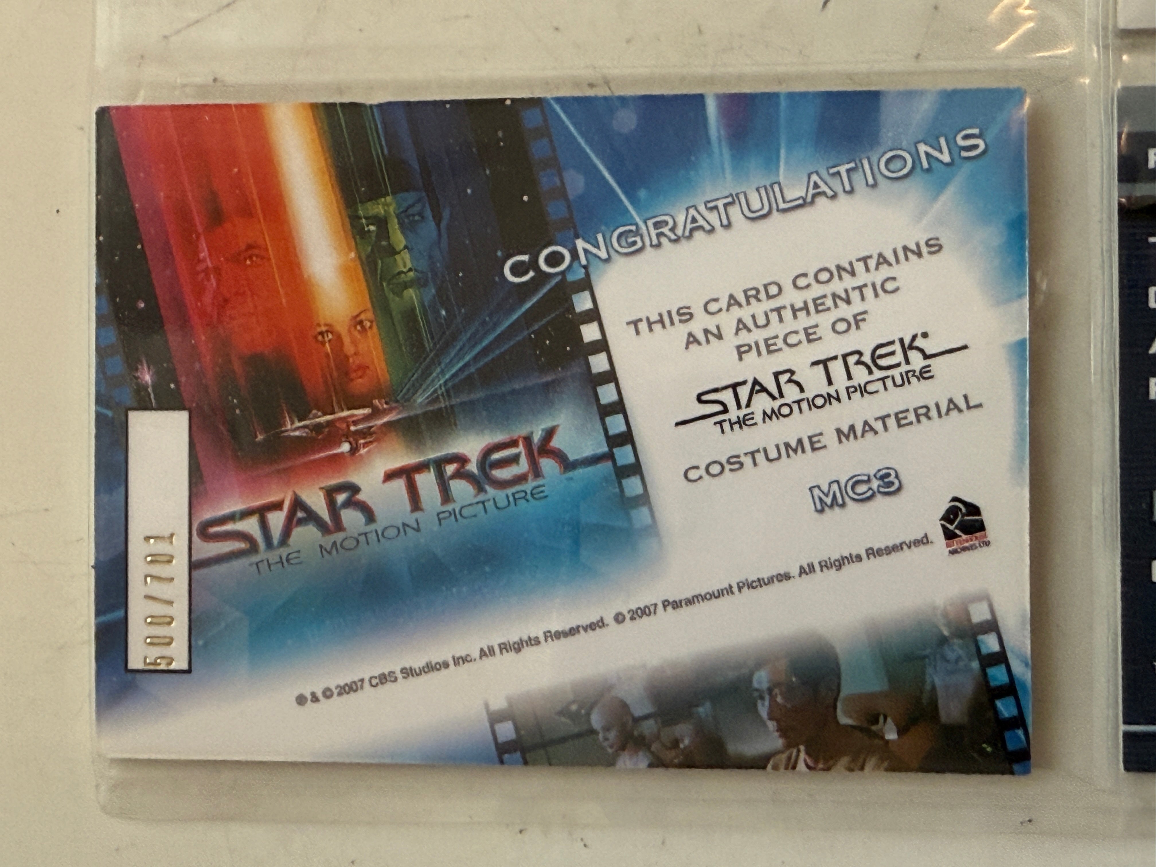 Star Trek George Takei memorabilia insert card autographed and sold with COA
