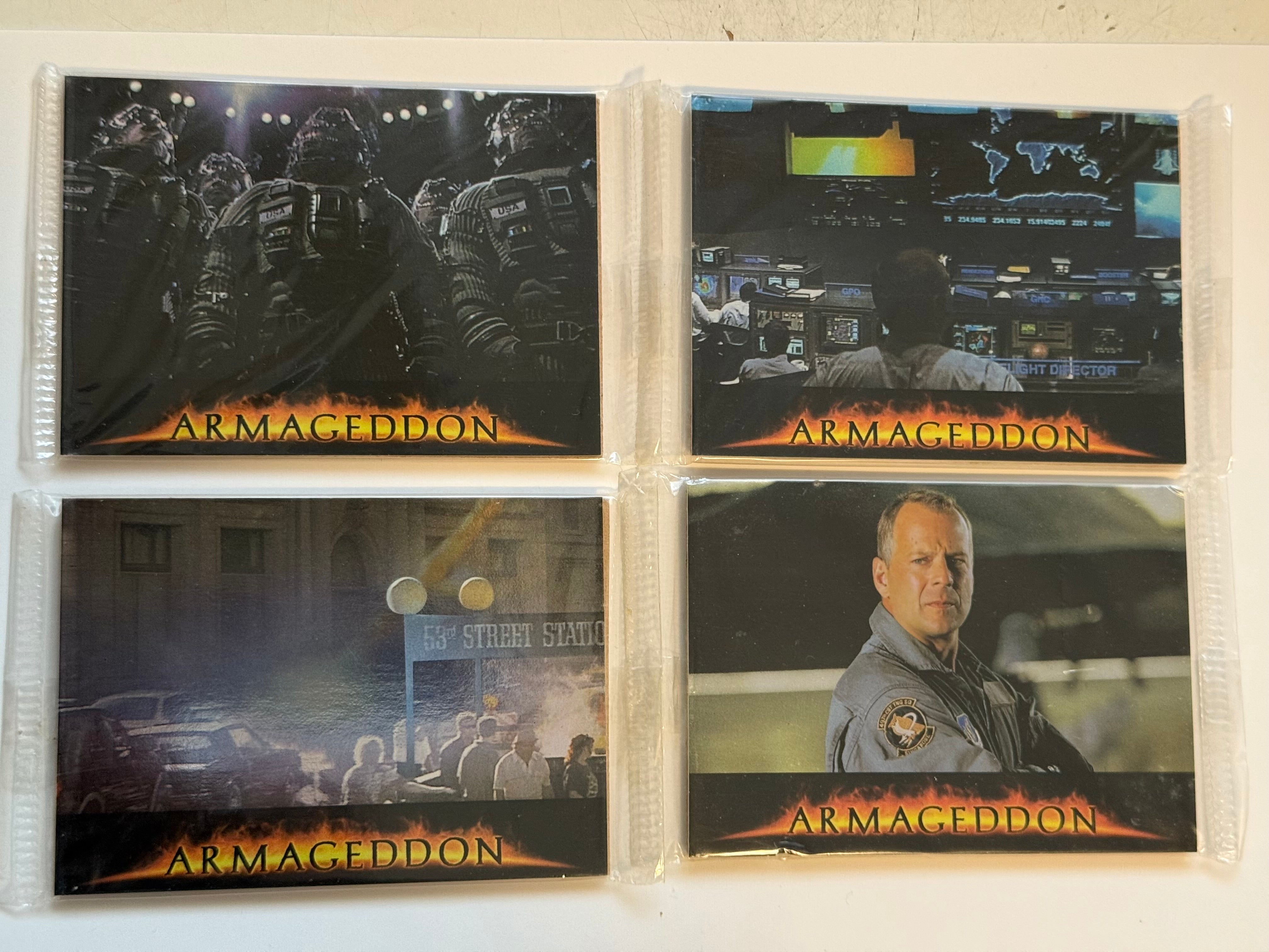Armageddon movie cards for sealed packs set 1998