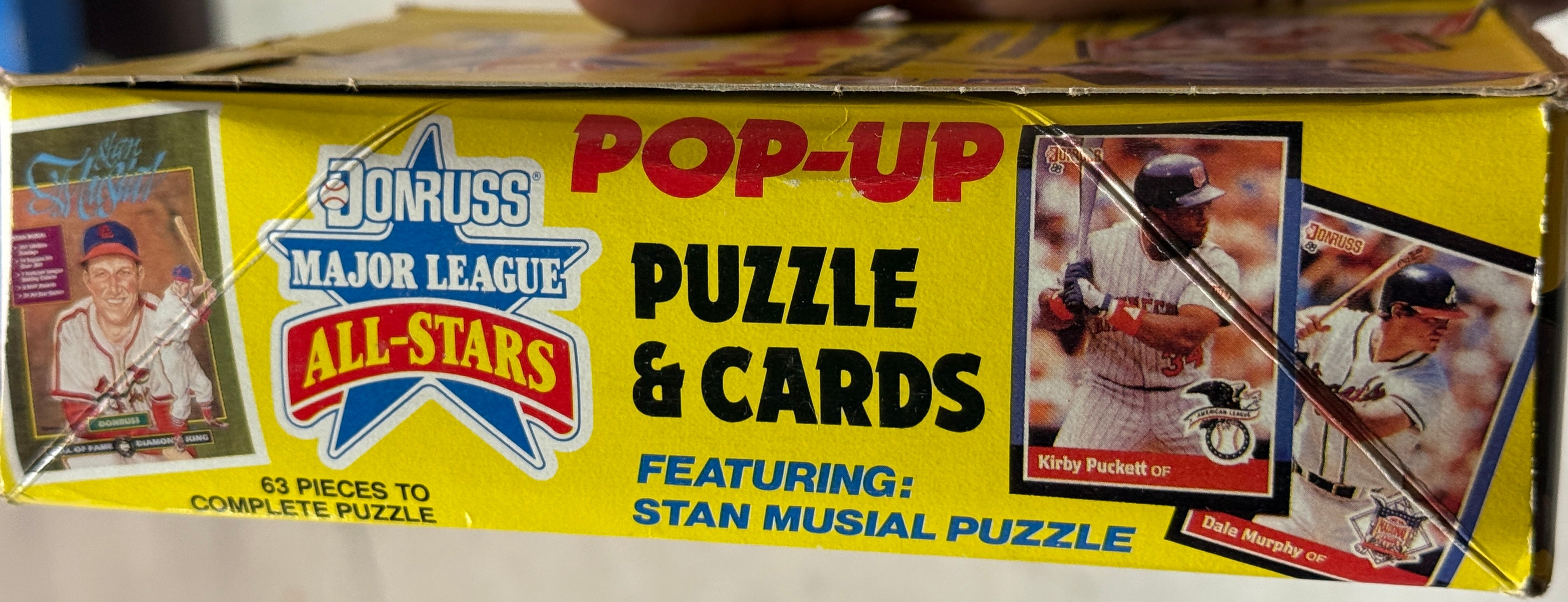 1988 Donruss baseball pop-up stars cards, 48 packs box