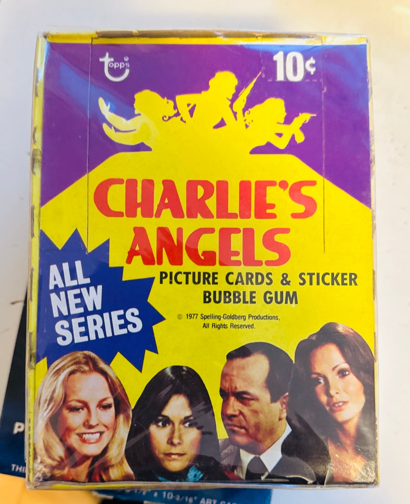 Charlie’s Angels TV show rare 36 sealed packs photo cards, full box 1977