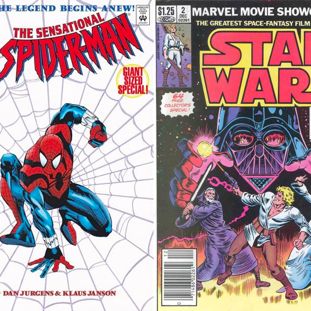 Comic Book Collage with Spider-Man and Star Wars