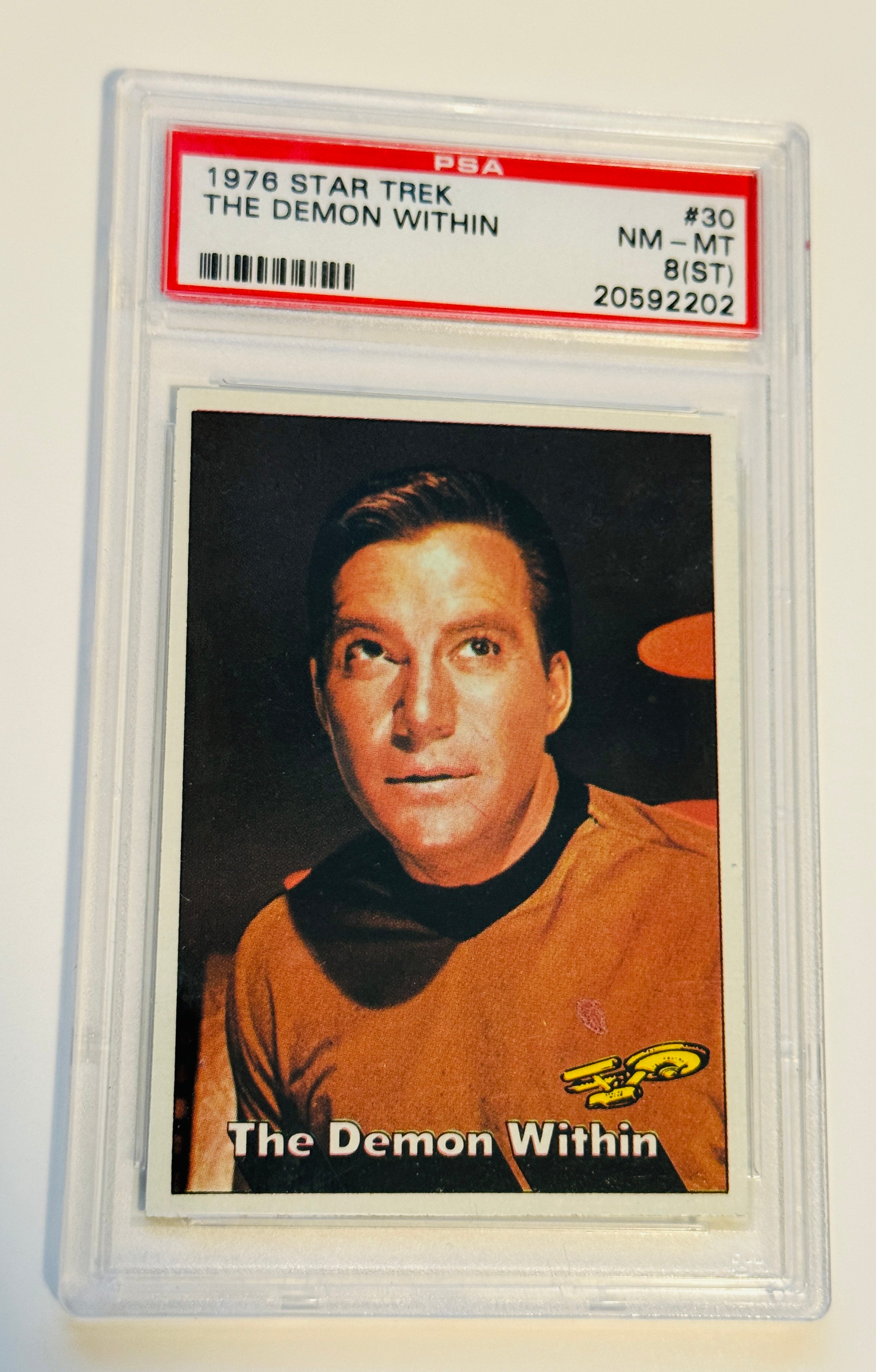 Star Trek the demon within PSA 8 high grade card 1976