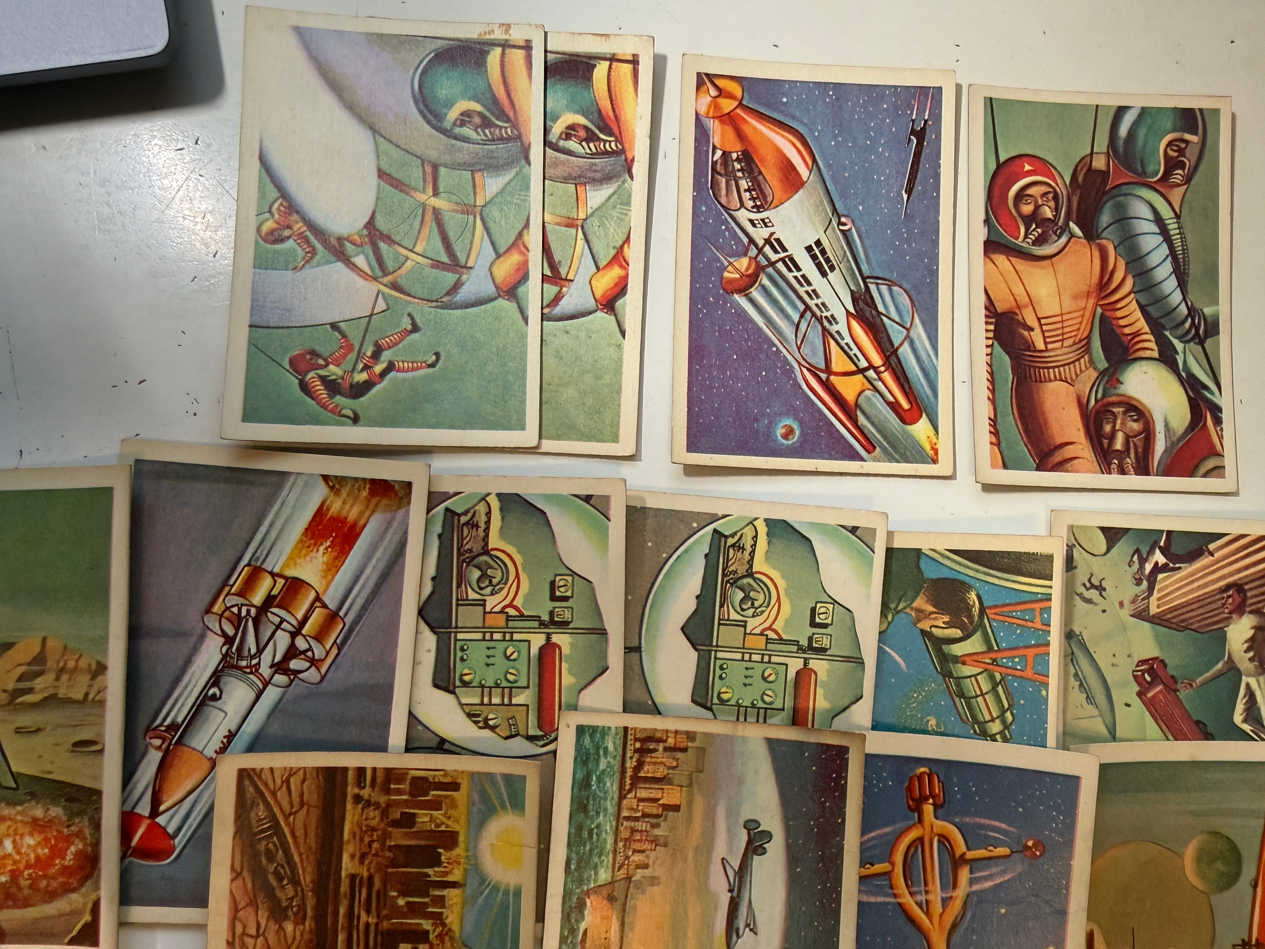 1958 Parkhurst spaceman 14 cards lot deal.