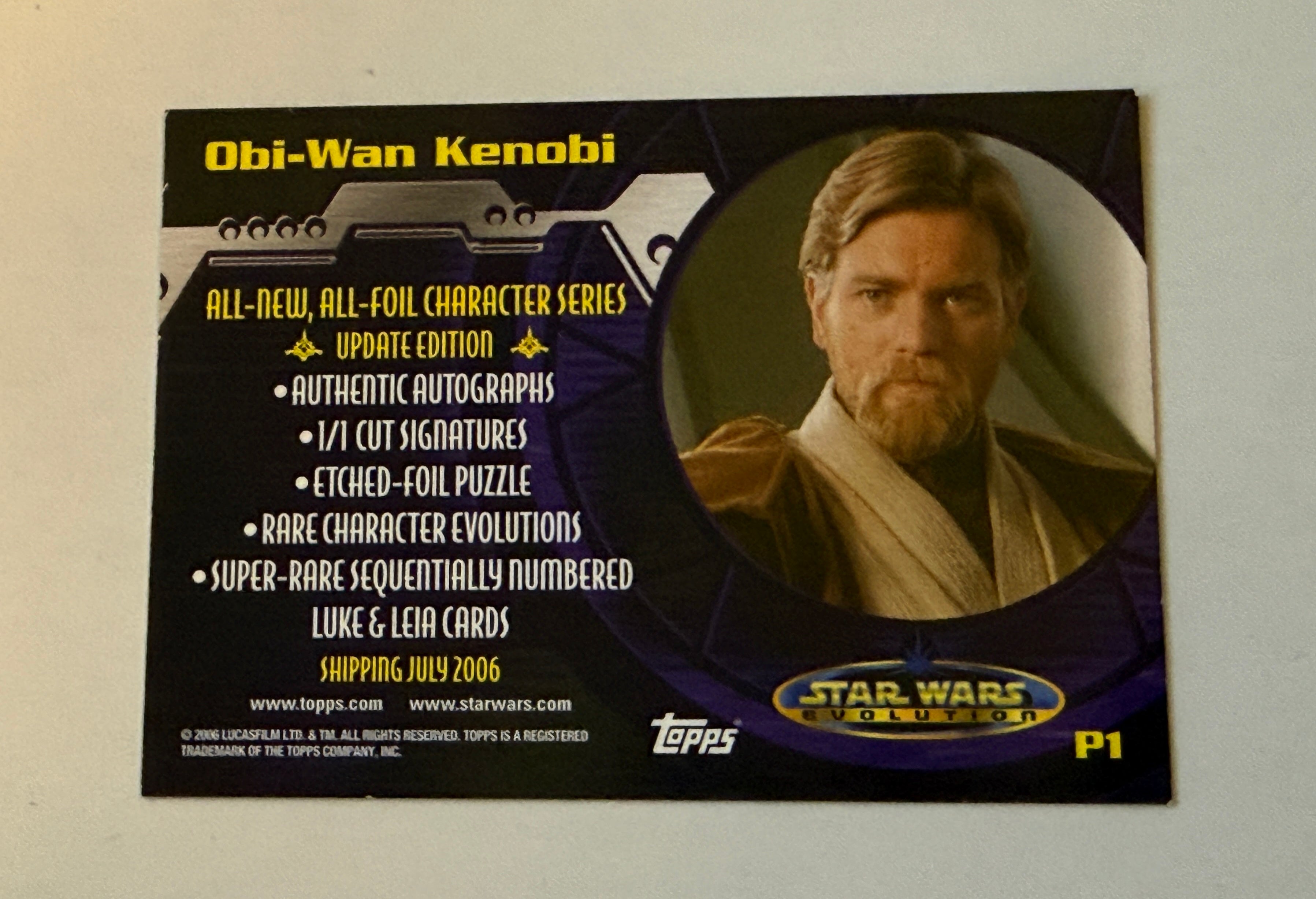 Star Wars Evolution rare vintage promo card
