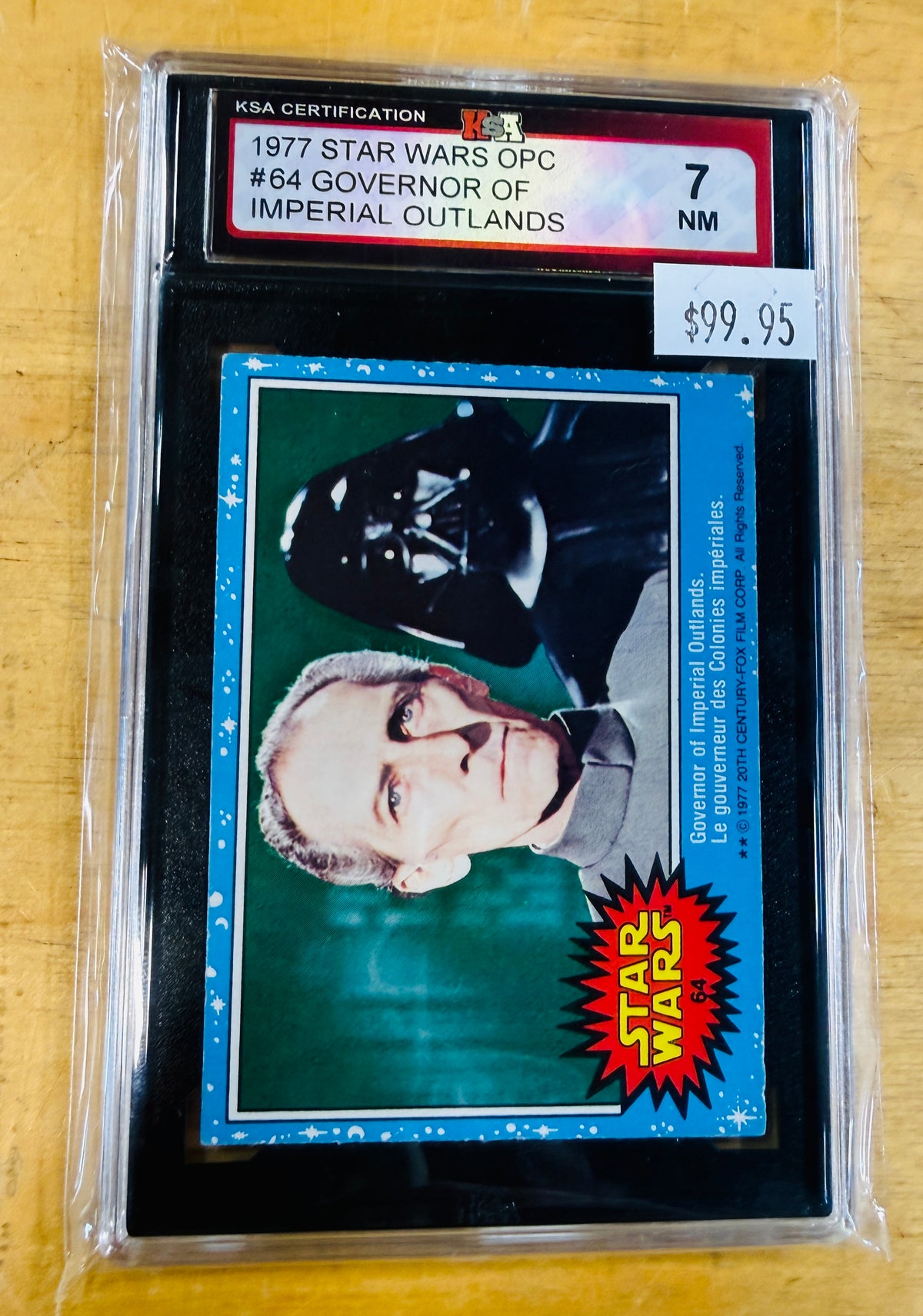Star Wars Opc KSA 7 high graded #64 card 1977
