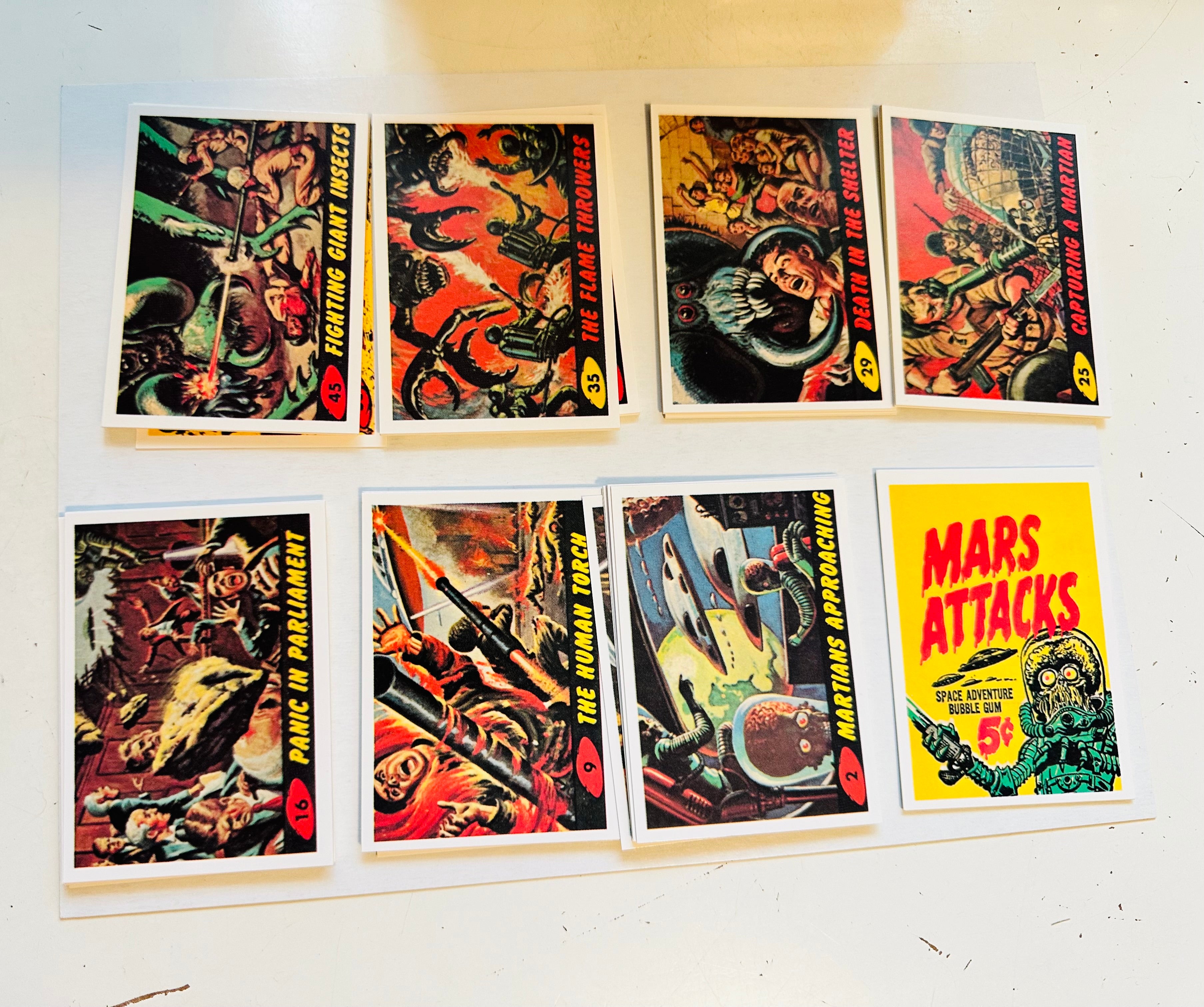 Mars Attacks high grade condition reprint cards set 1984