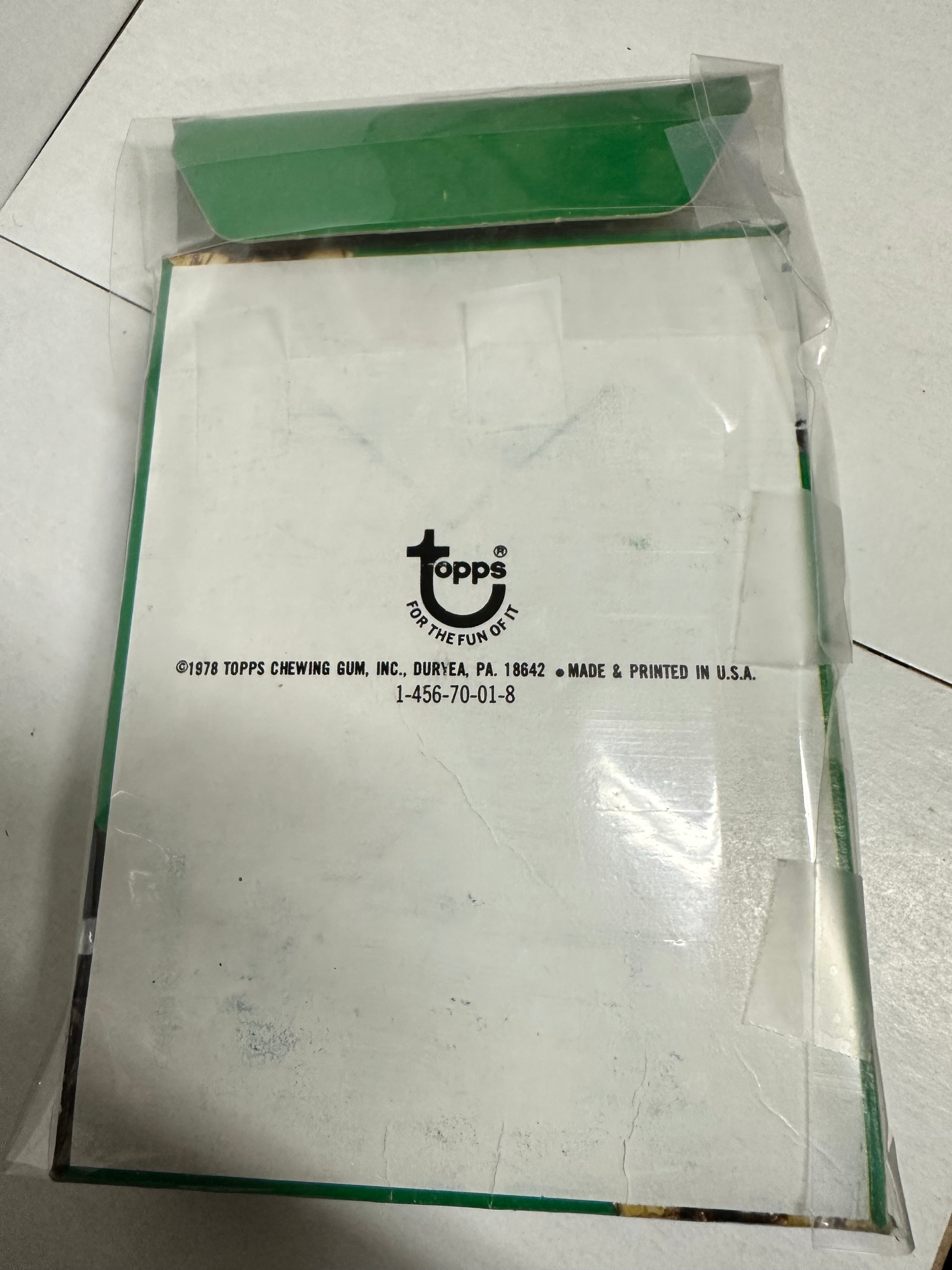 Star Wars series 4 cards empty display box 1977