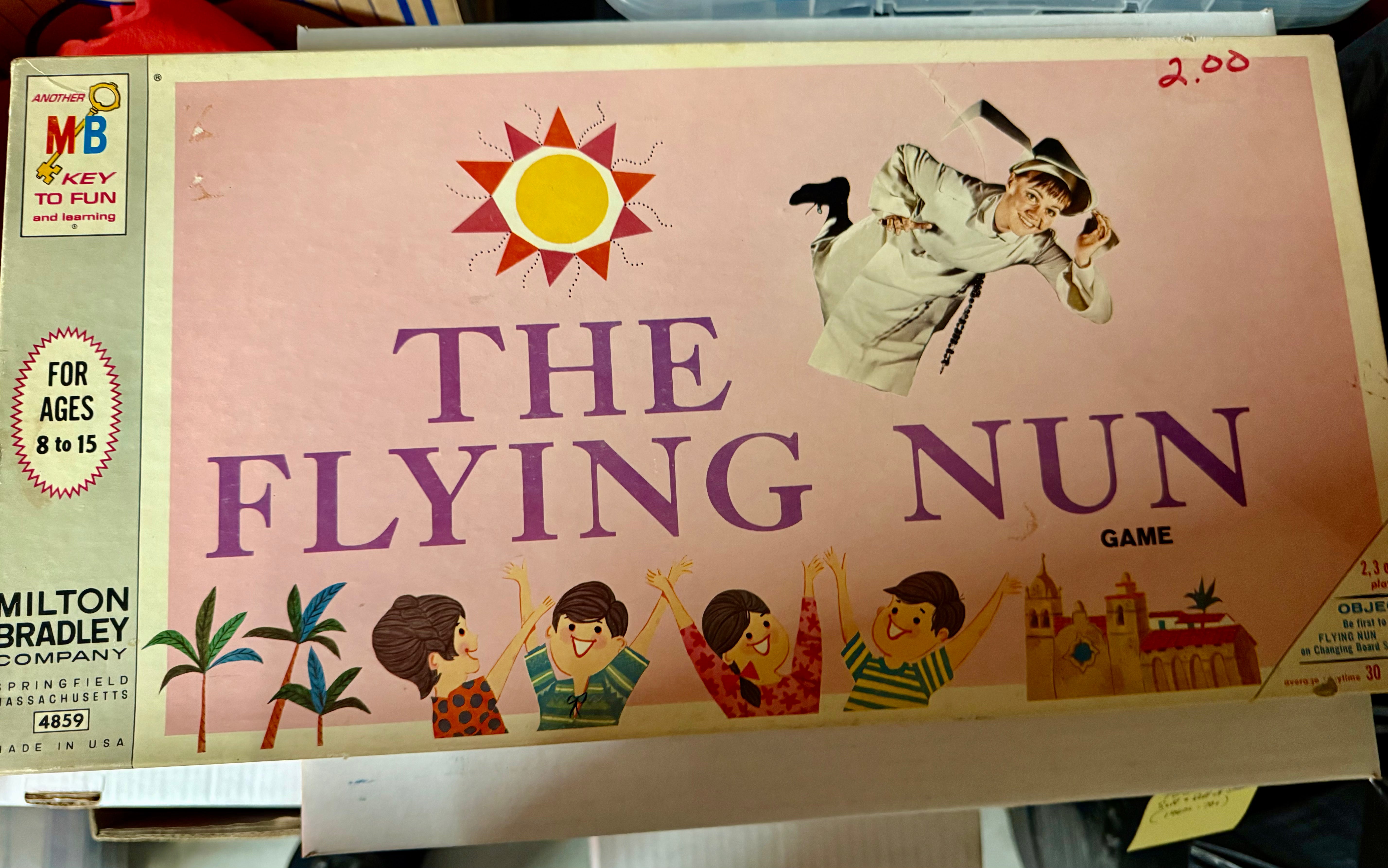 Flying Nun TV show board game 1968