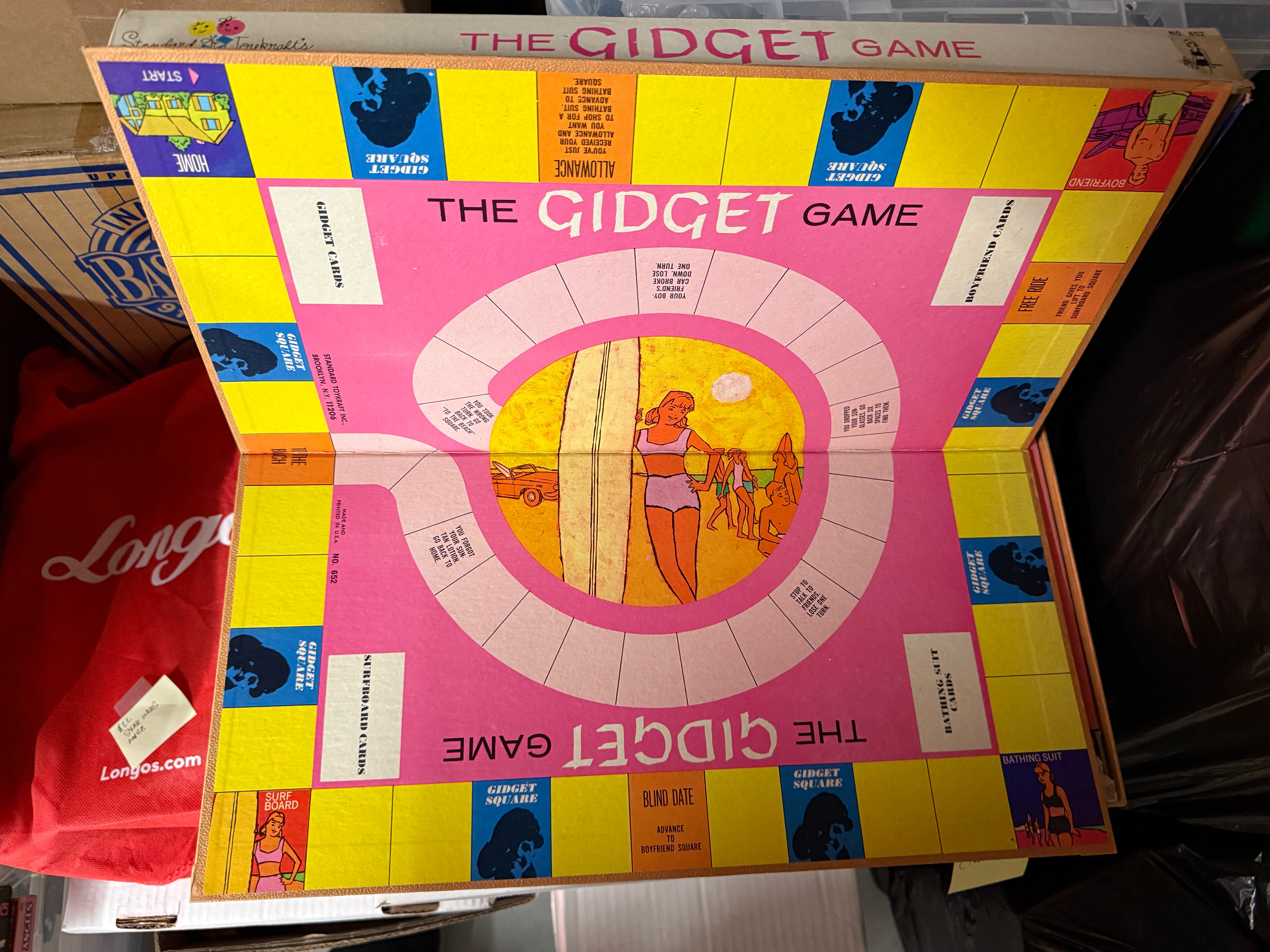 Gidget TV show rare Board game 1965
