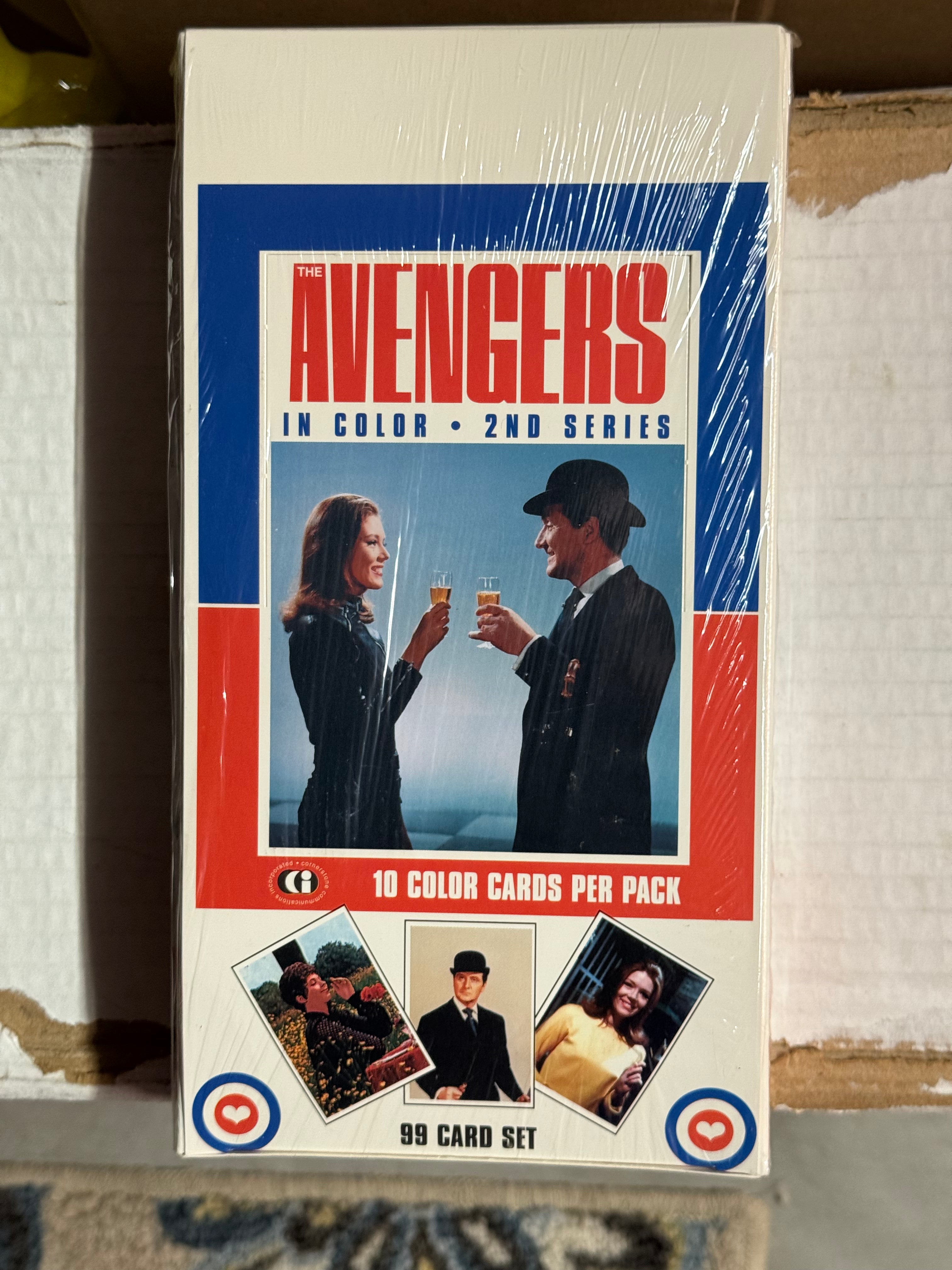 Avengers TV show series 2 cards 36 packs factory seal box 1993