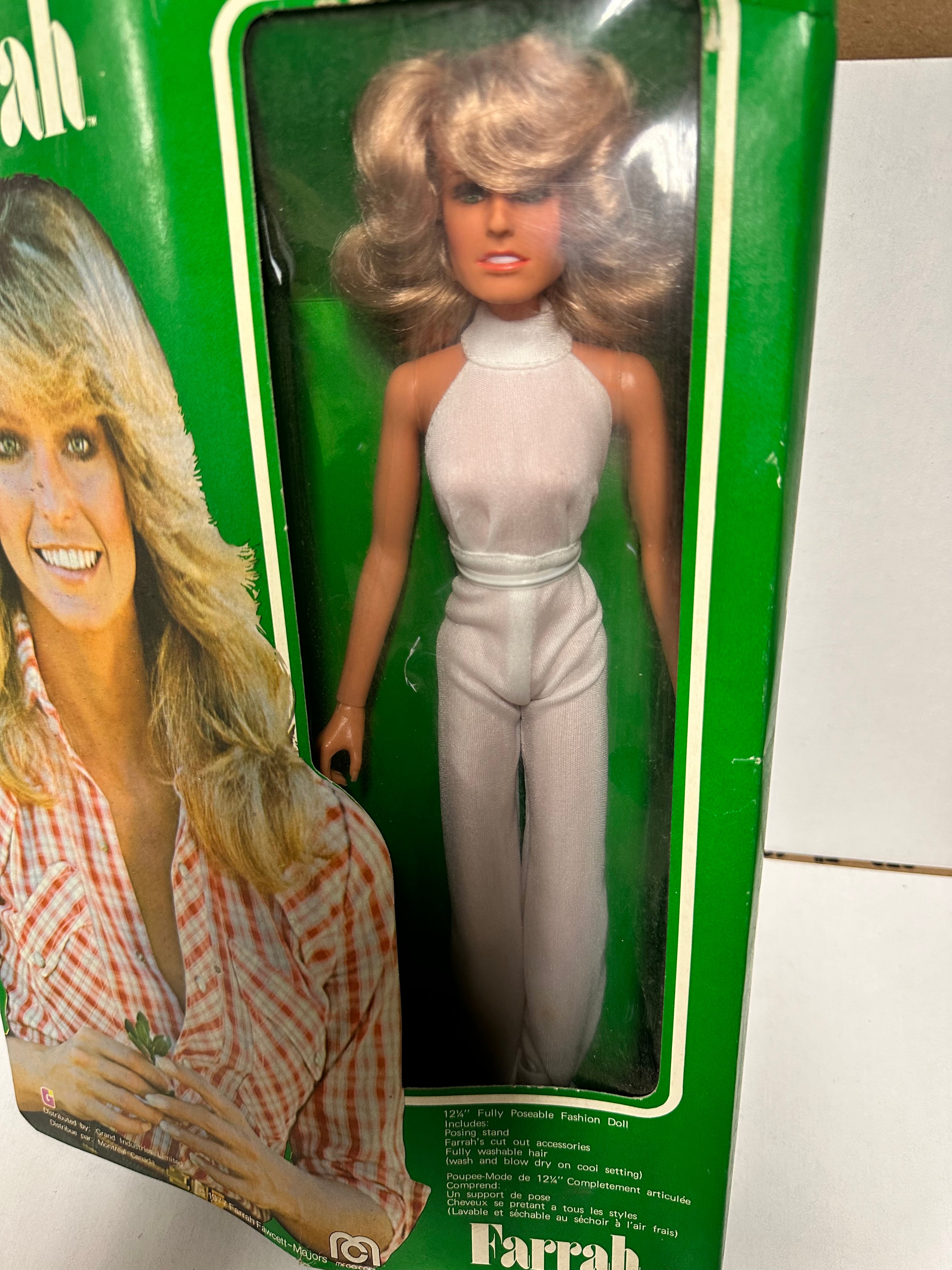 Farrah Fawcett, rare toy figure in Box, 1977