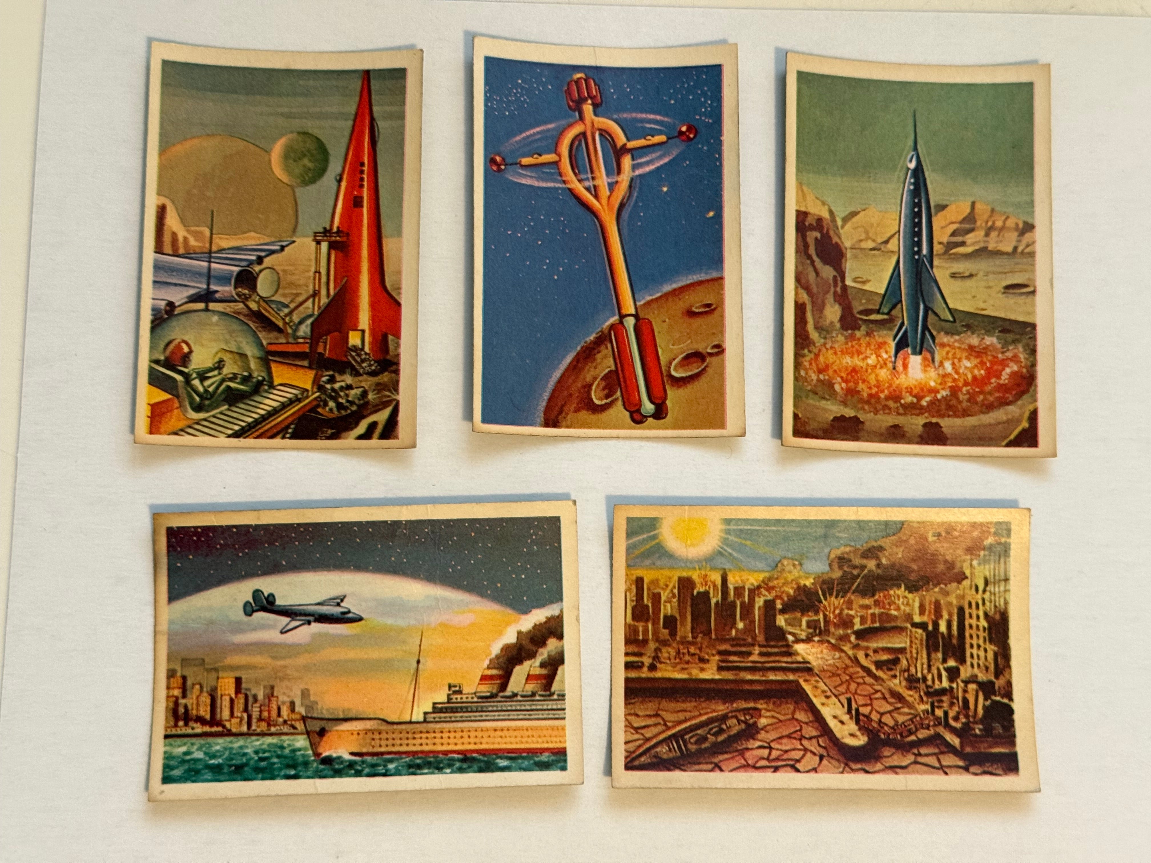 1958 Parkhurst space 5 cards lot deal.