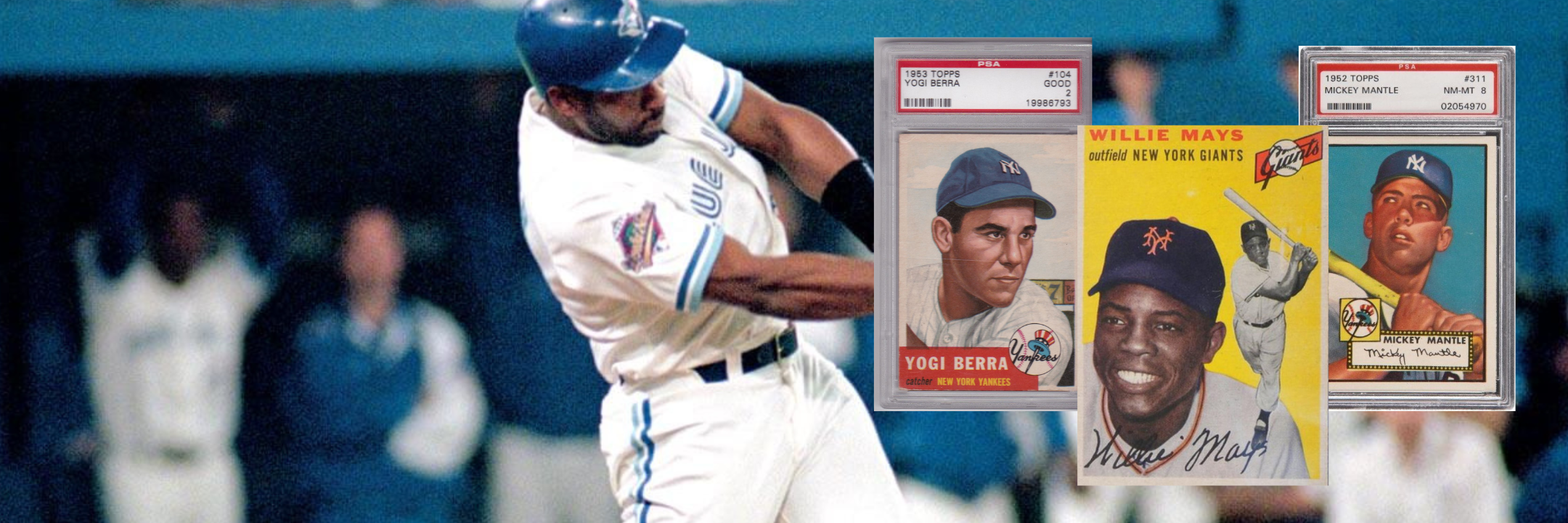Rare Baseball Cards including Micky Mantle, Willie Mays, and Yogi Berra