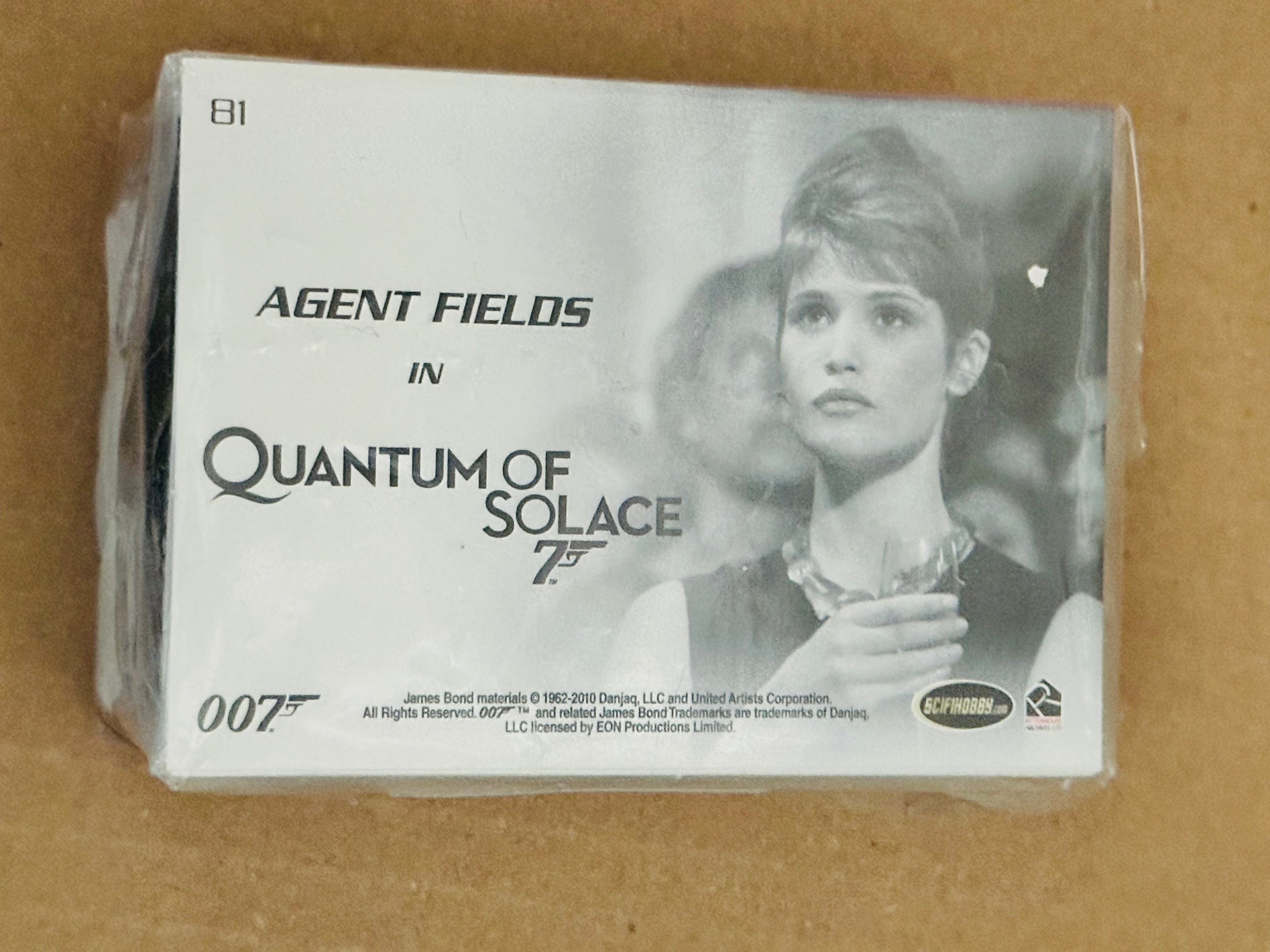 James Bond Heroes and Villains movie cards set 2010