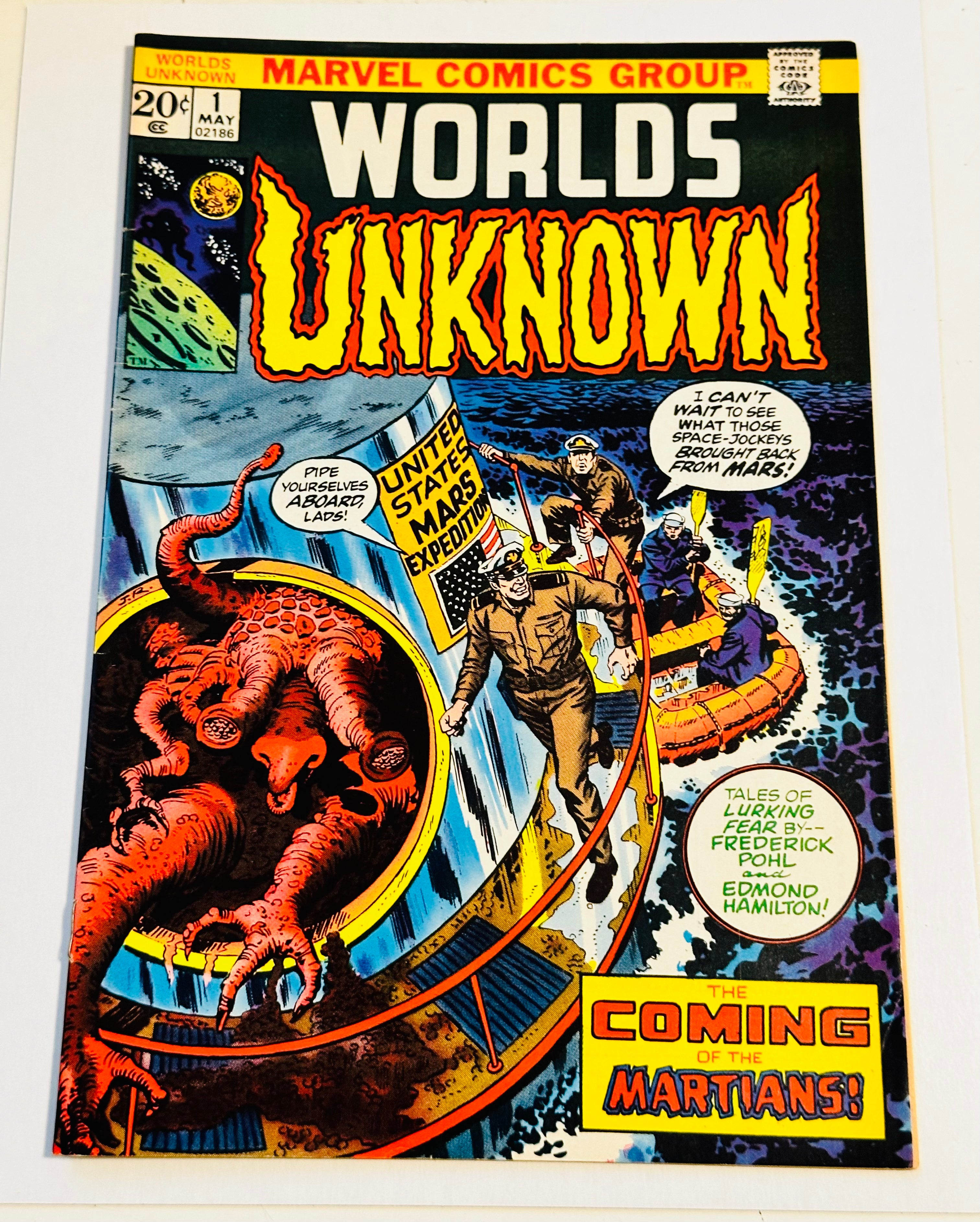 Worlds Unknown #1 high grade condition comic book 1973