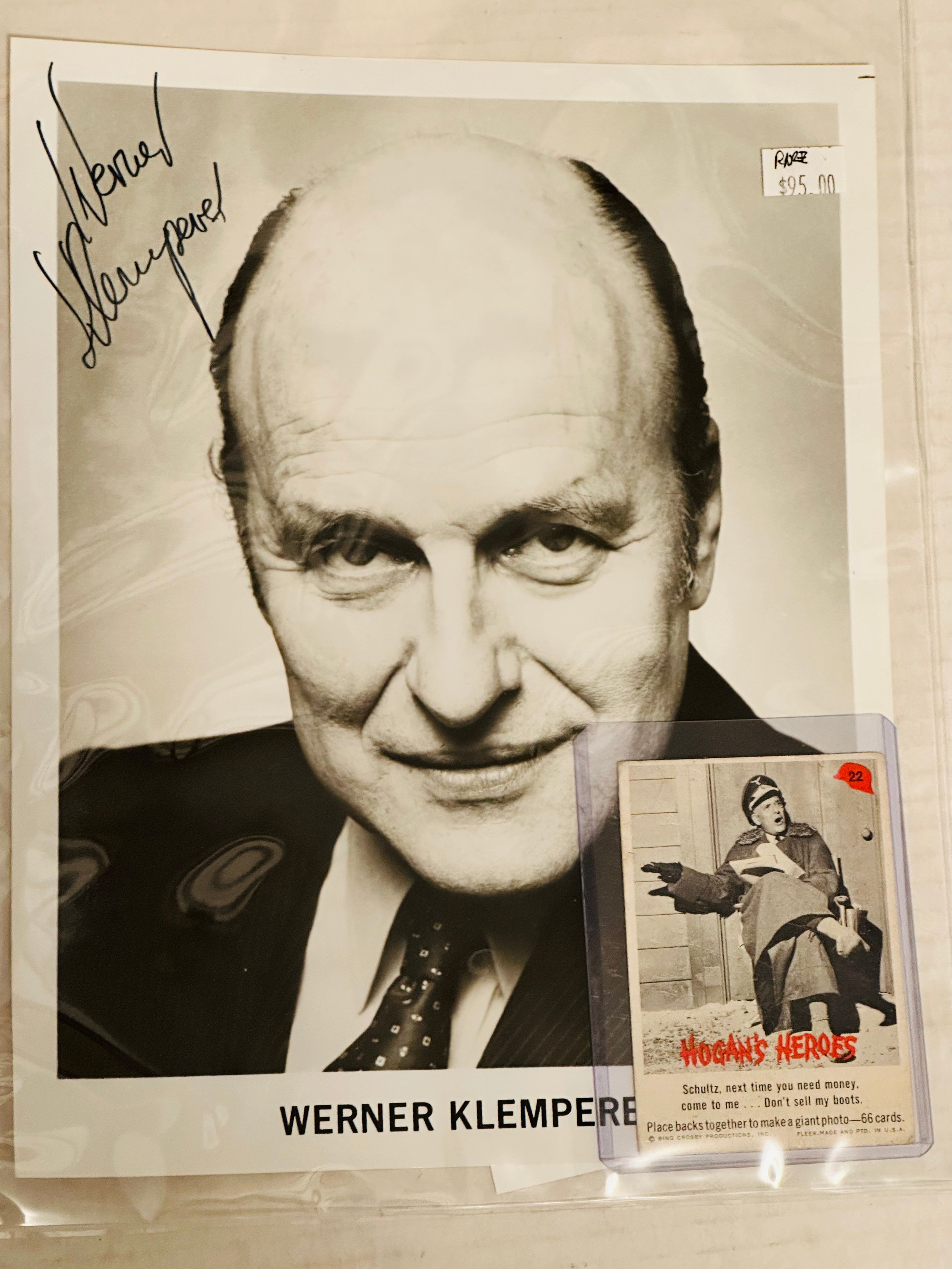 Hogan‘s heroes TV show rare Colonel klink autographed 8 x 10 photo with COA