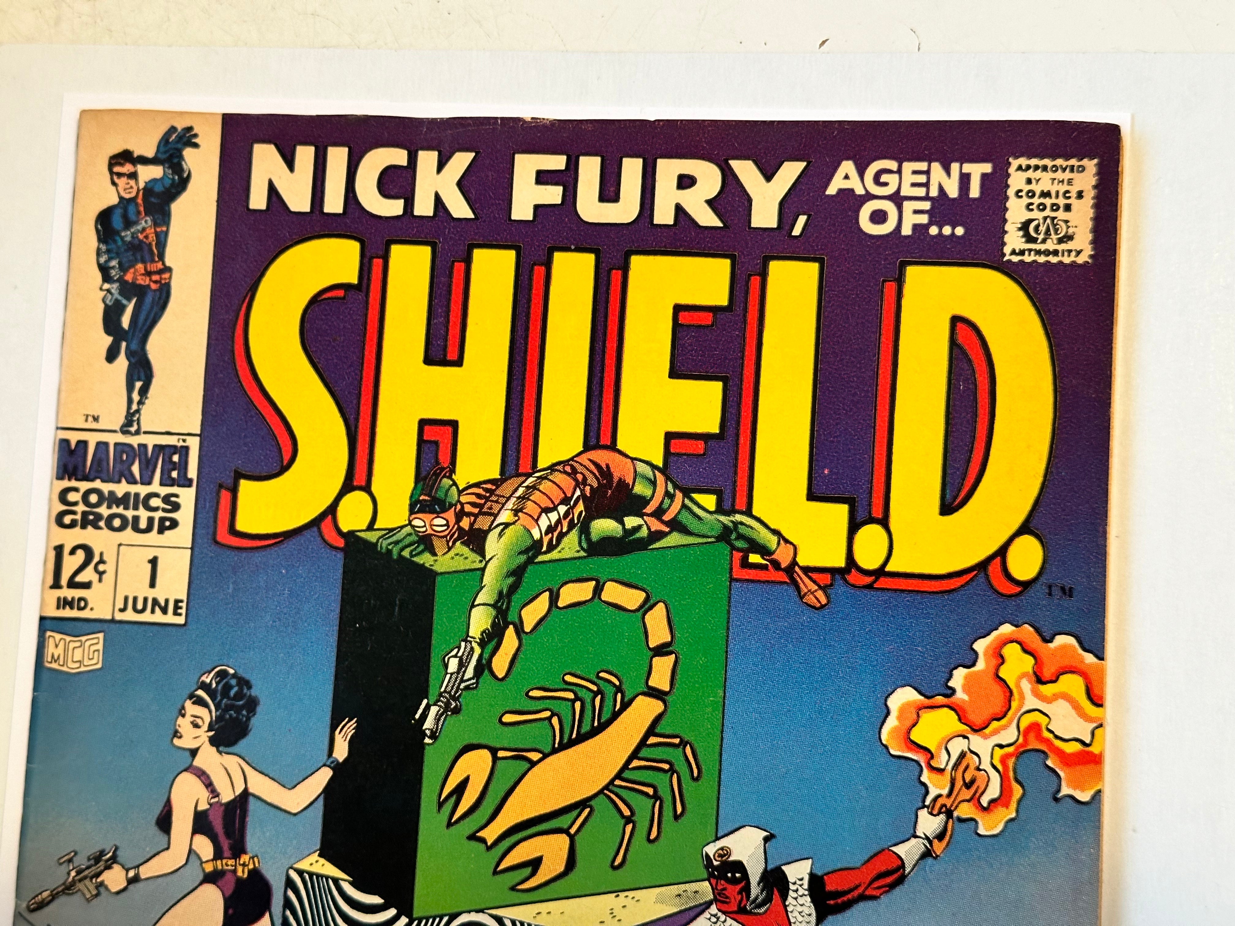 Nick fury, agent of shield, rare number one first issue, high-grade comic book 1968