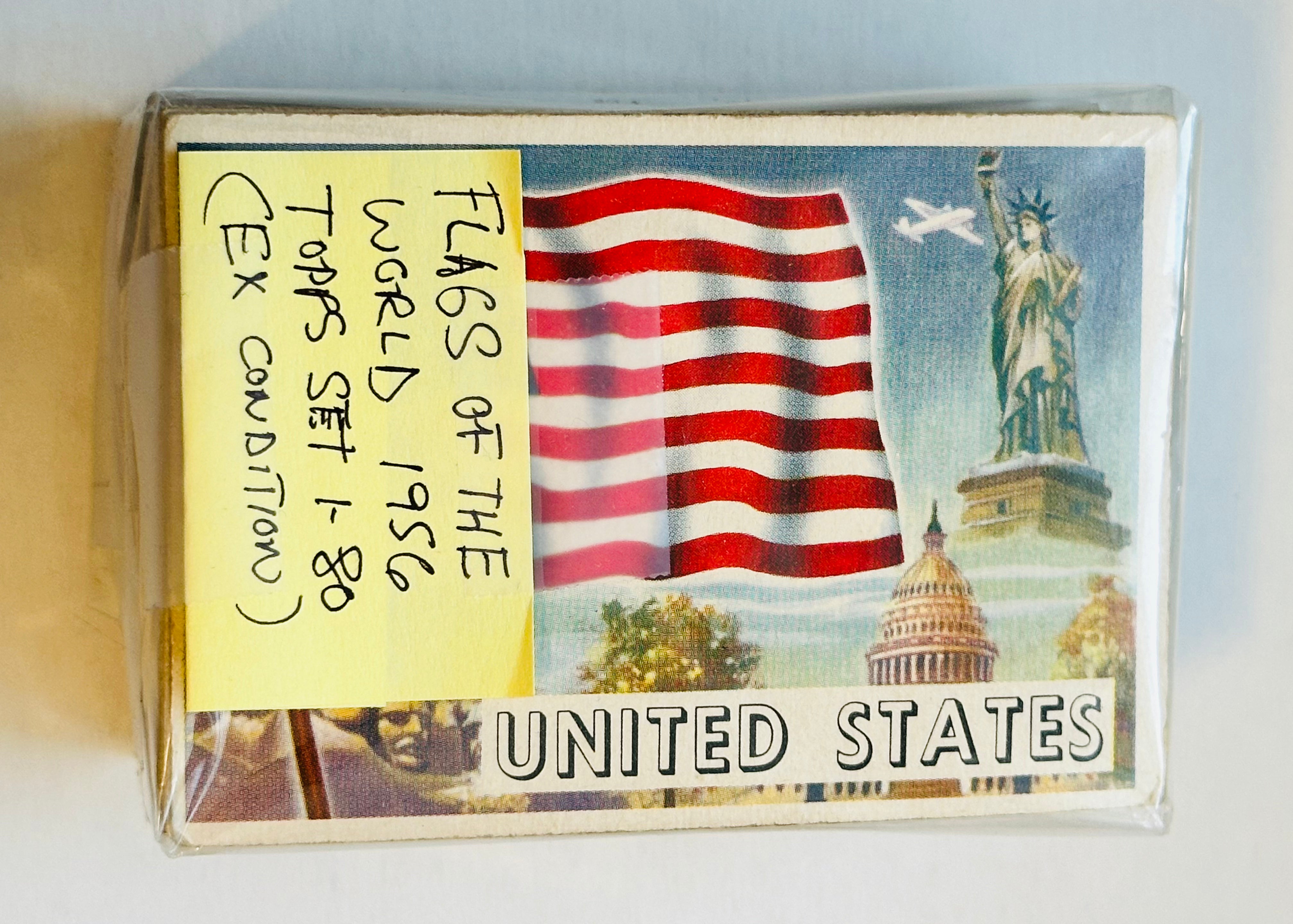 Flags of the world high-grade condition topps cards set 1956