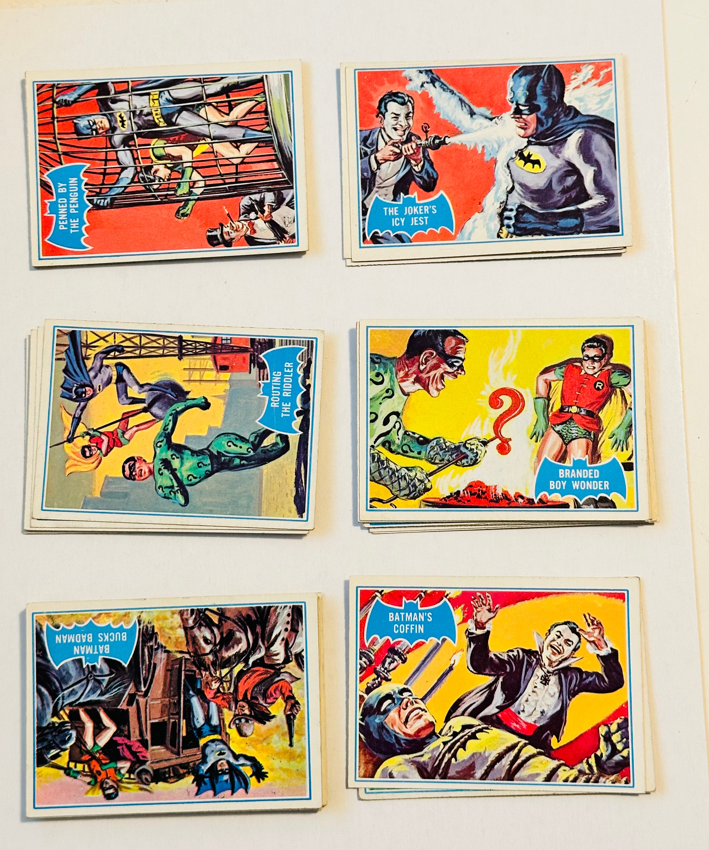 Batman original series B high grade condition Ex-NM cards set 1966