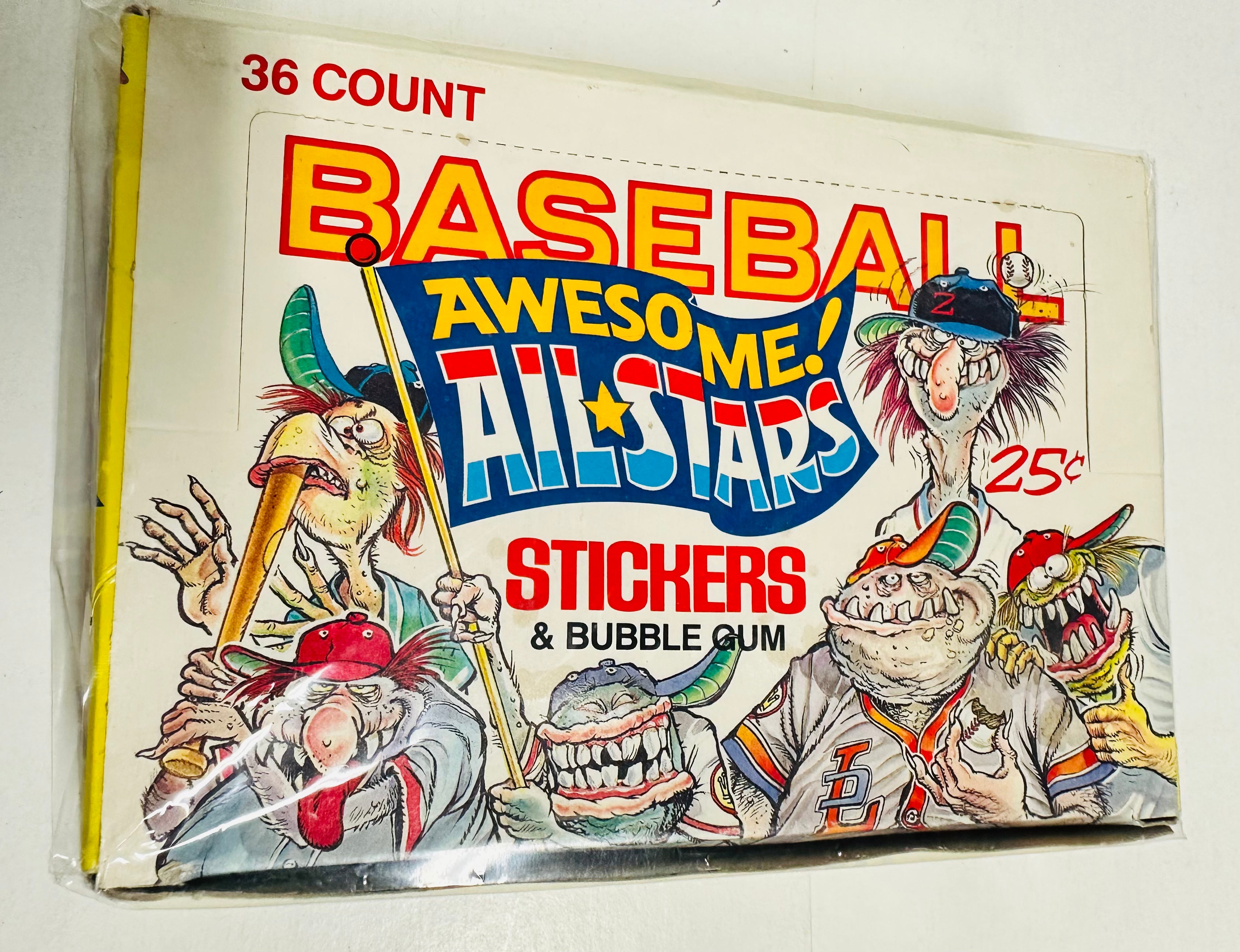 Baseball awesome all-stars cards 36 packs box 1988