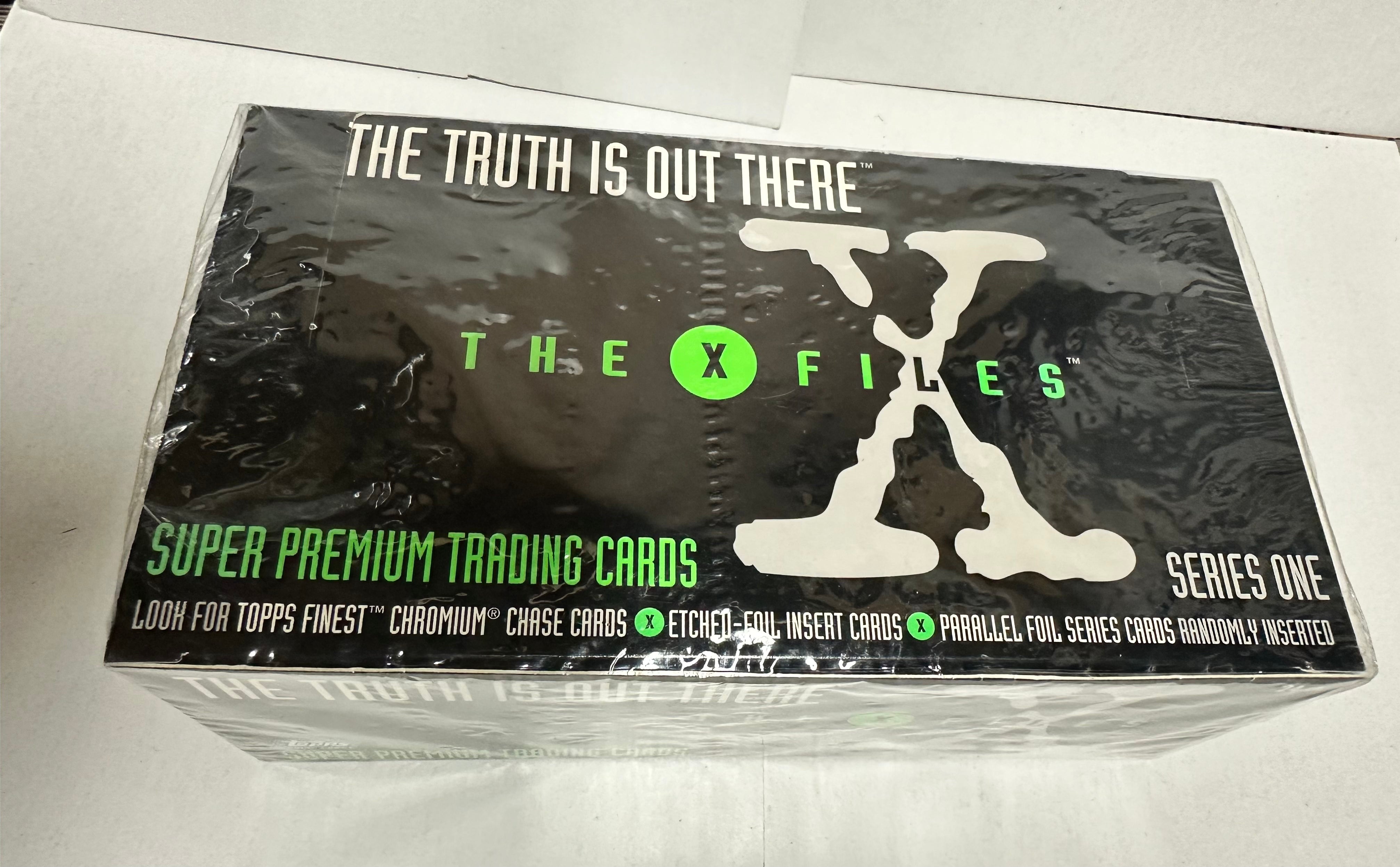 X-Files TV show rare first series cards 24 packs box 1990( jumbo packs)?