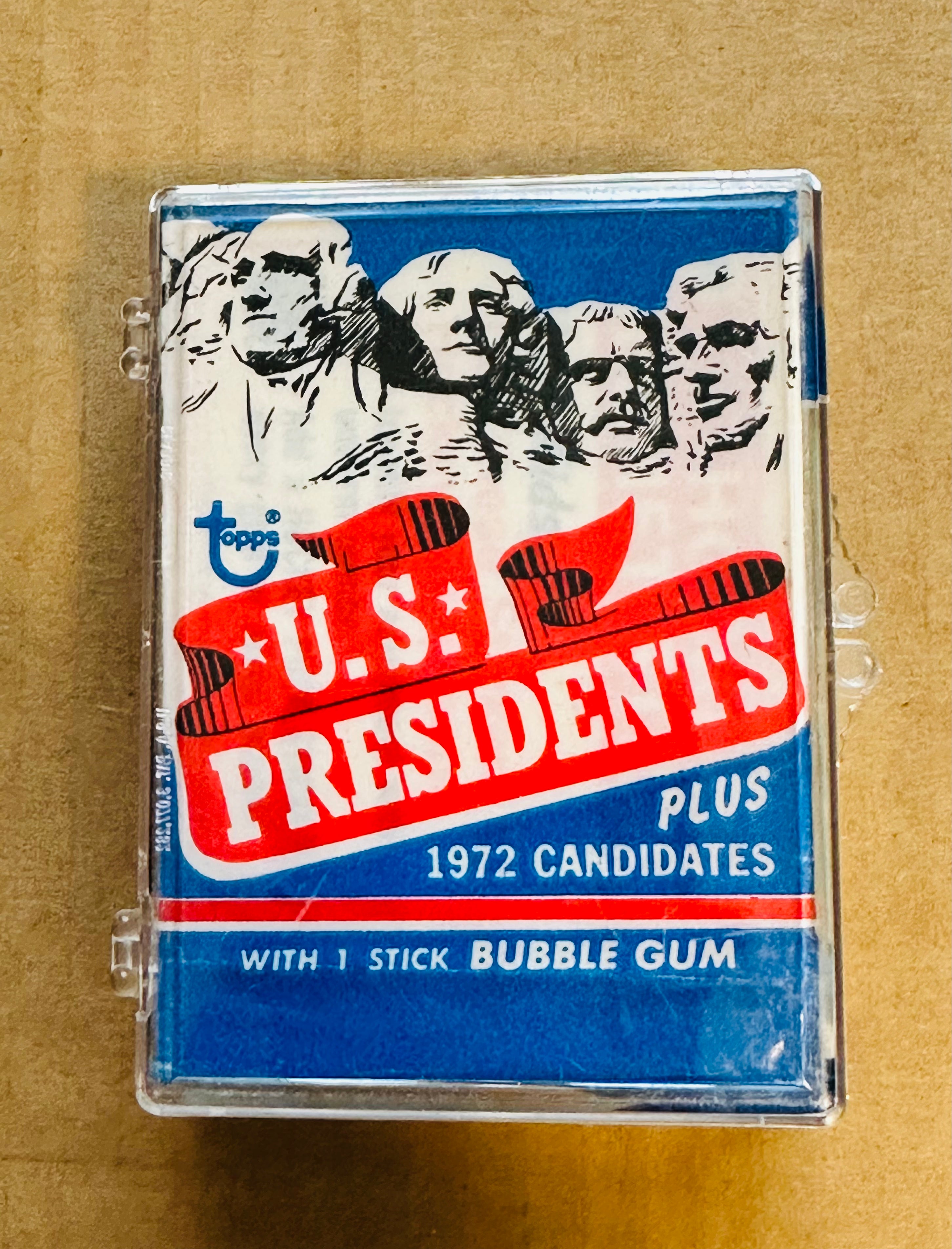 U.S. Presidents cards set with wrapper 1972