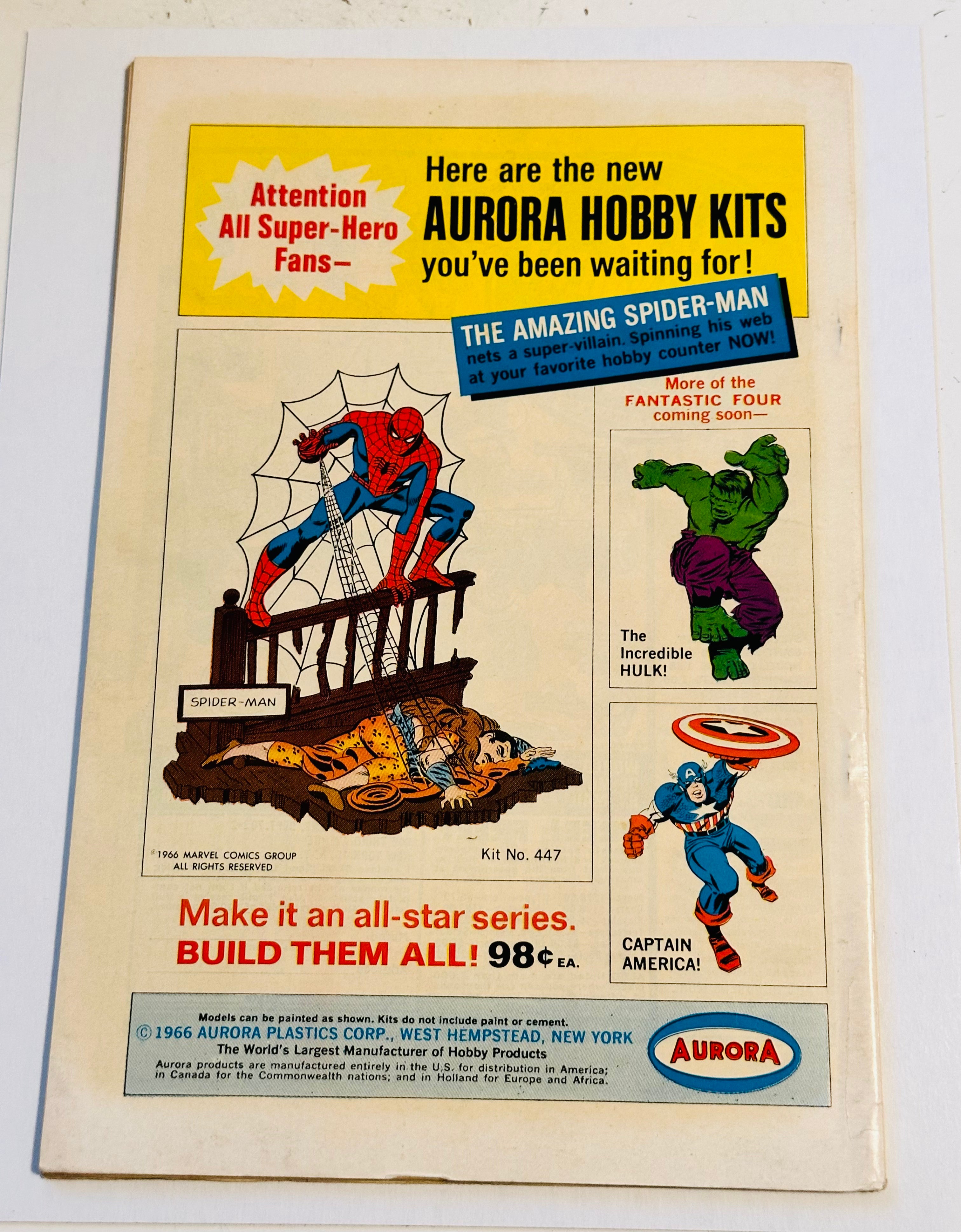 Fantasy Masterpieces #7 high grade condition comic book 1967