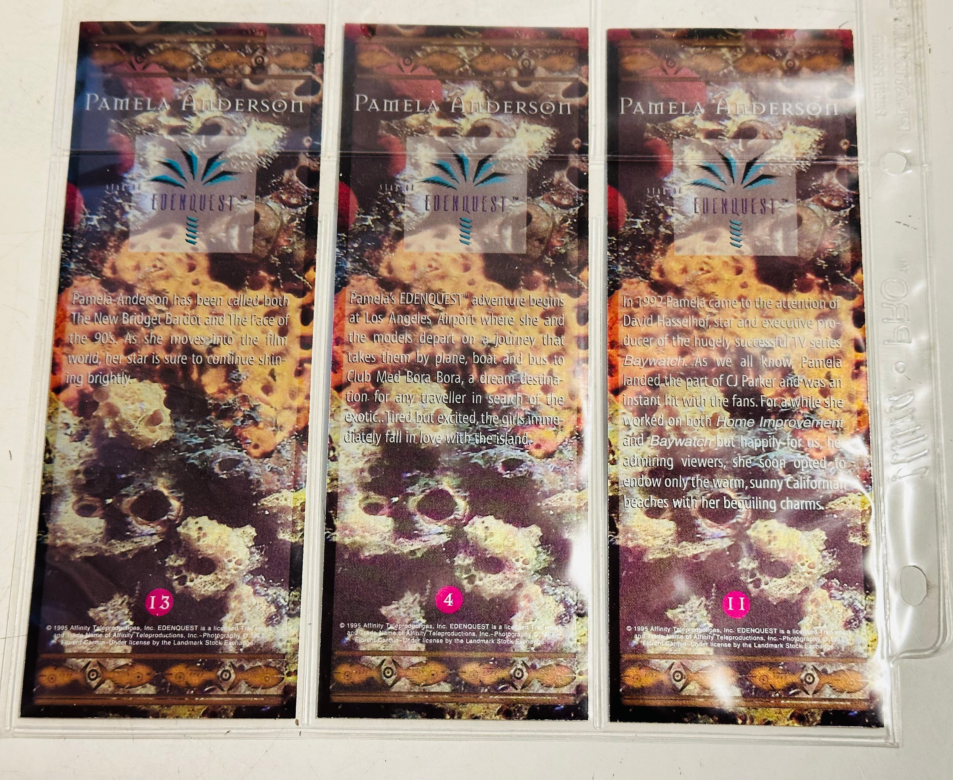 Pamela Anderson, rare three cards promo set