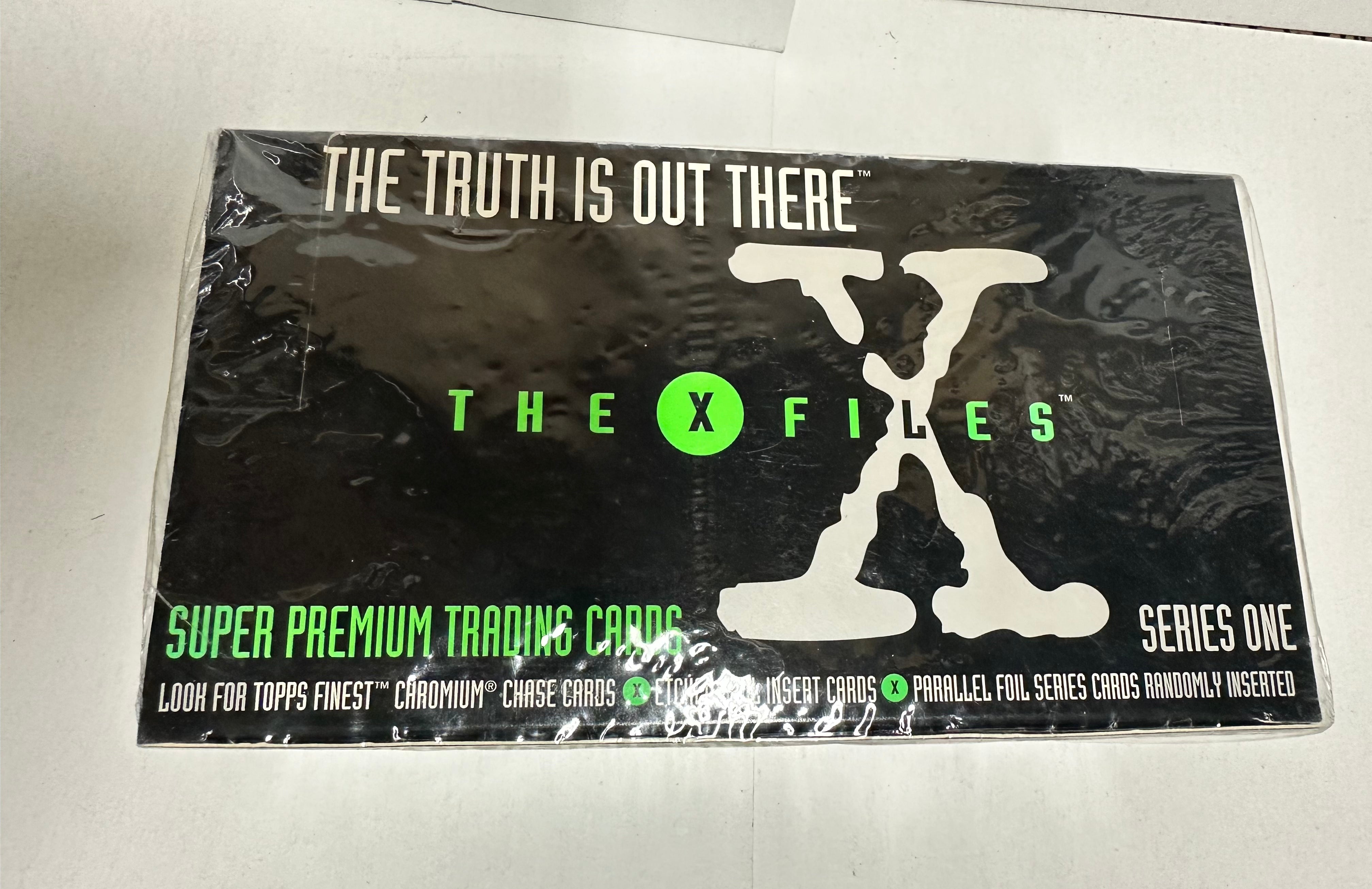 X-Files TV show rare first series cards 24 packs box 1990( jumbo packs)?