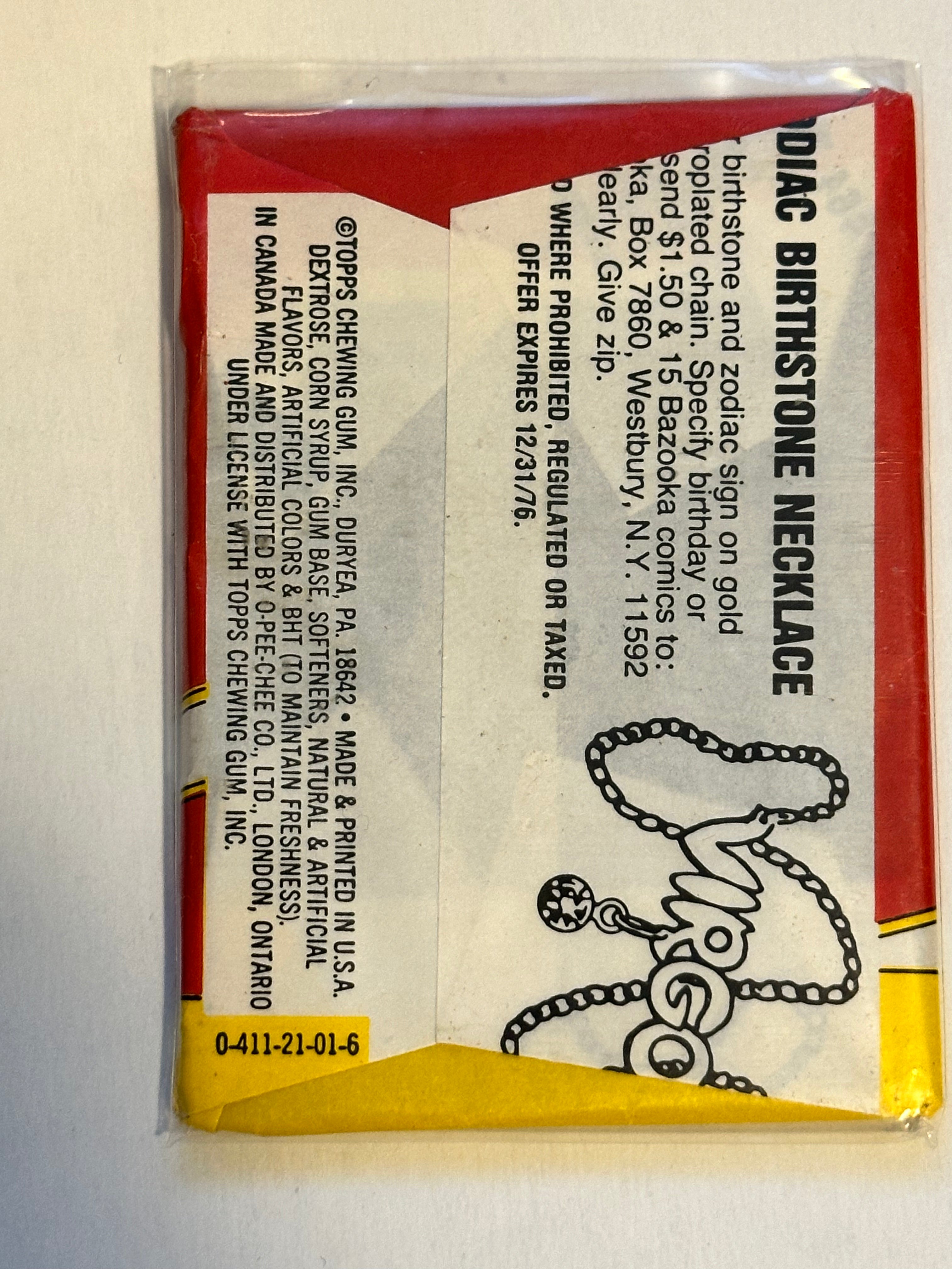 Marvel superheroes rare stickers pack 1976