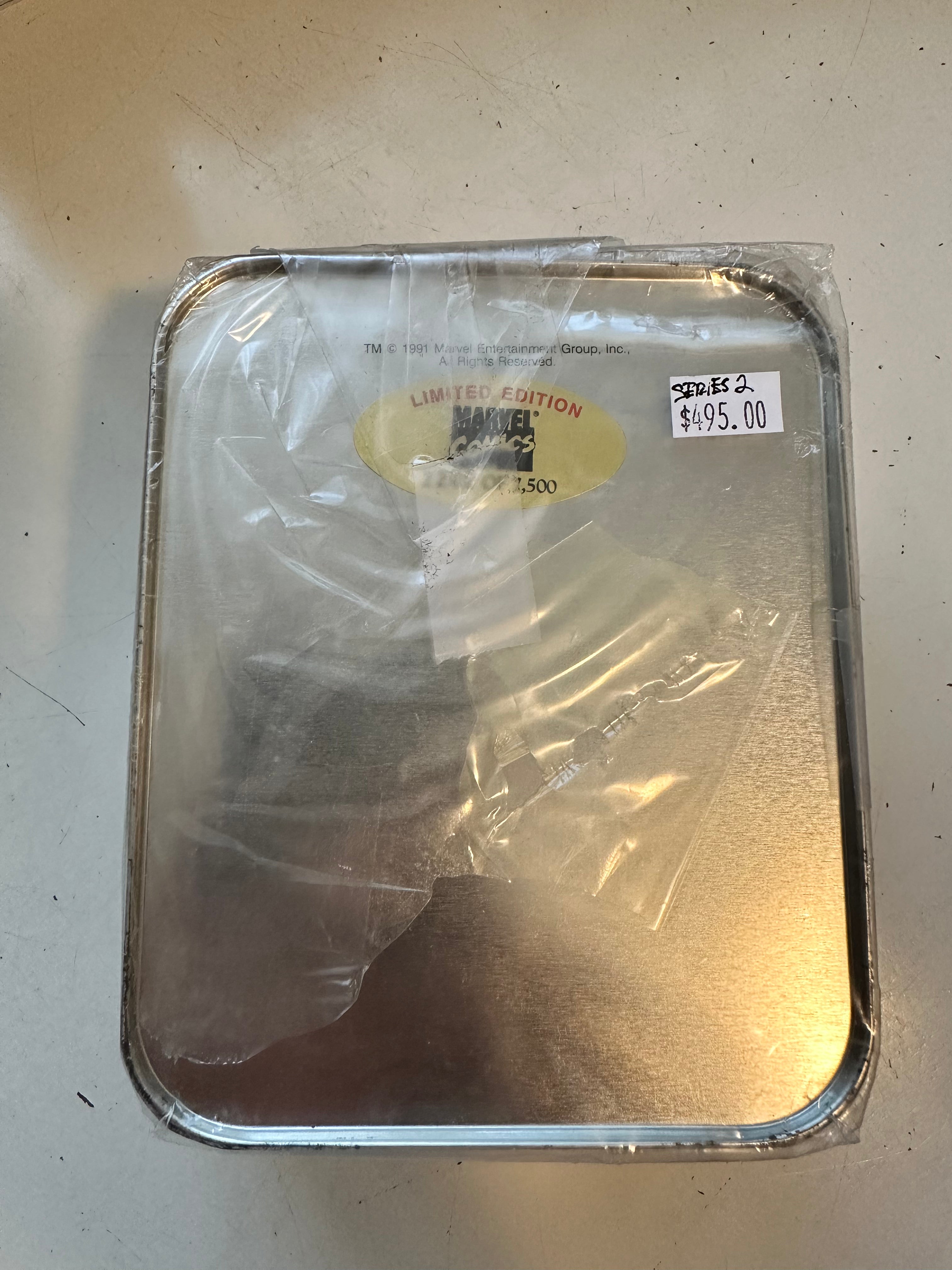 Marvel universe, series 2 cards and insert set in factory tin 1991