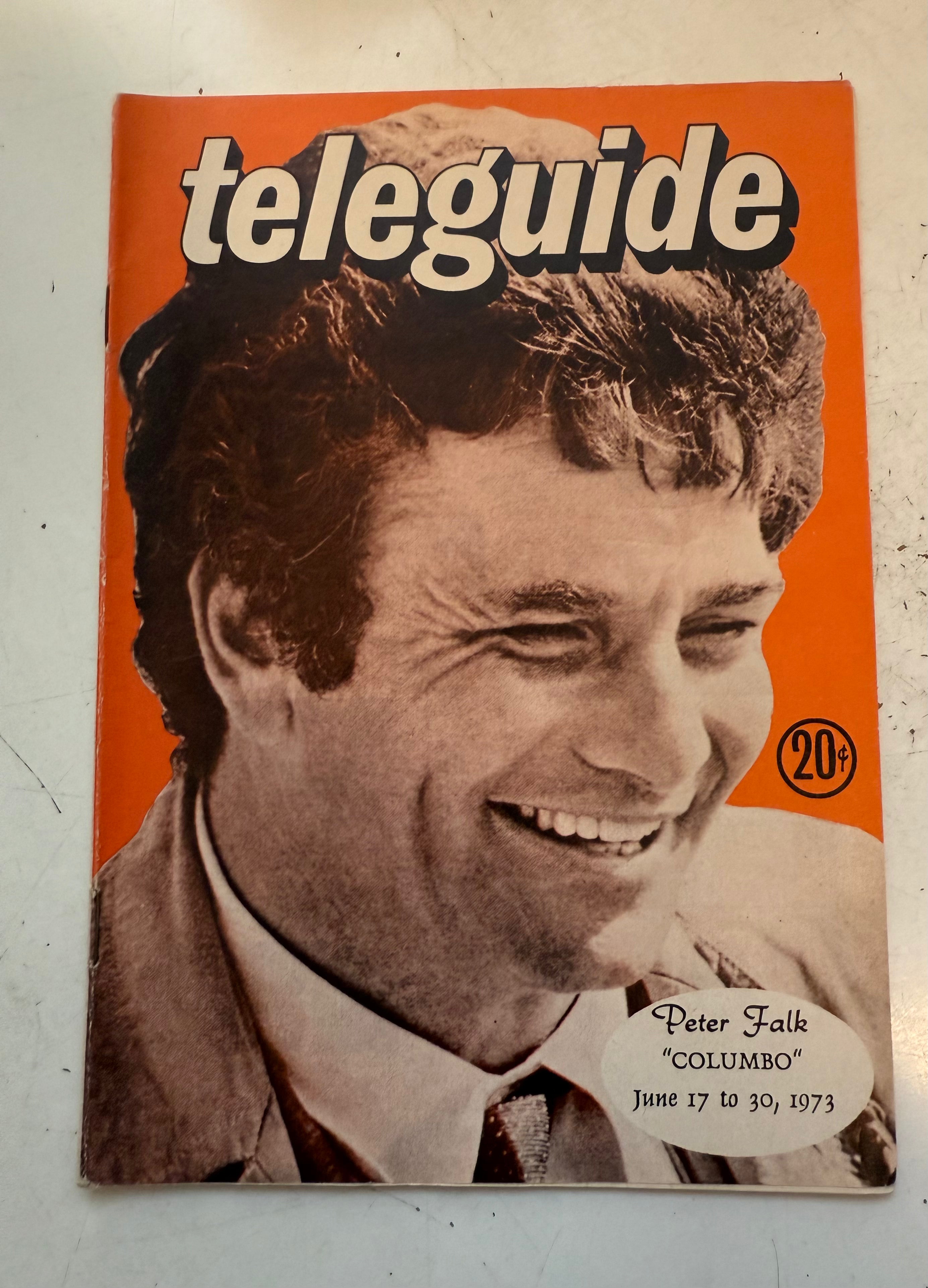Peter Falk Columbo vintage TV guide 1973
