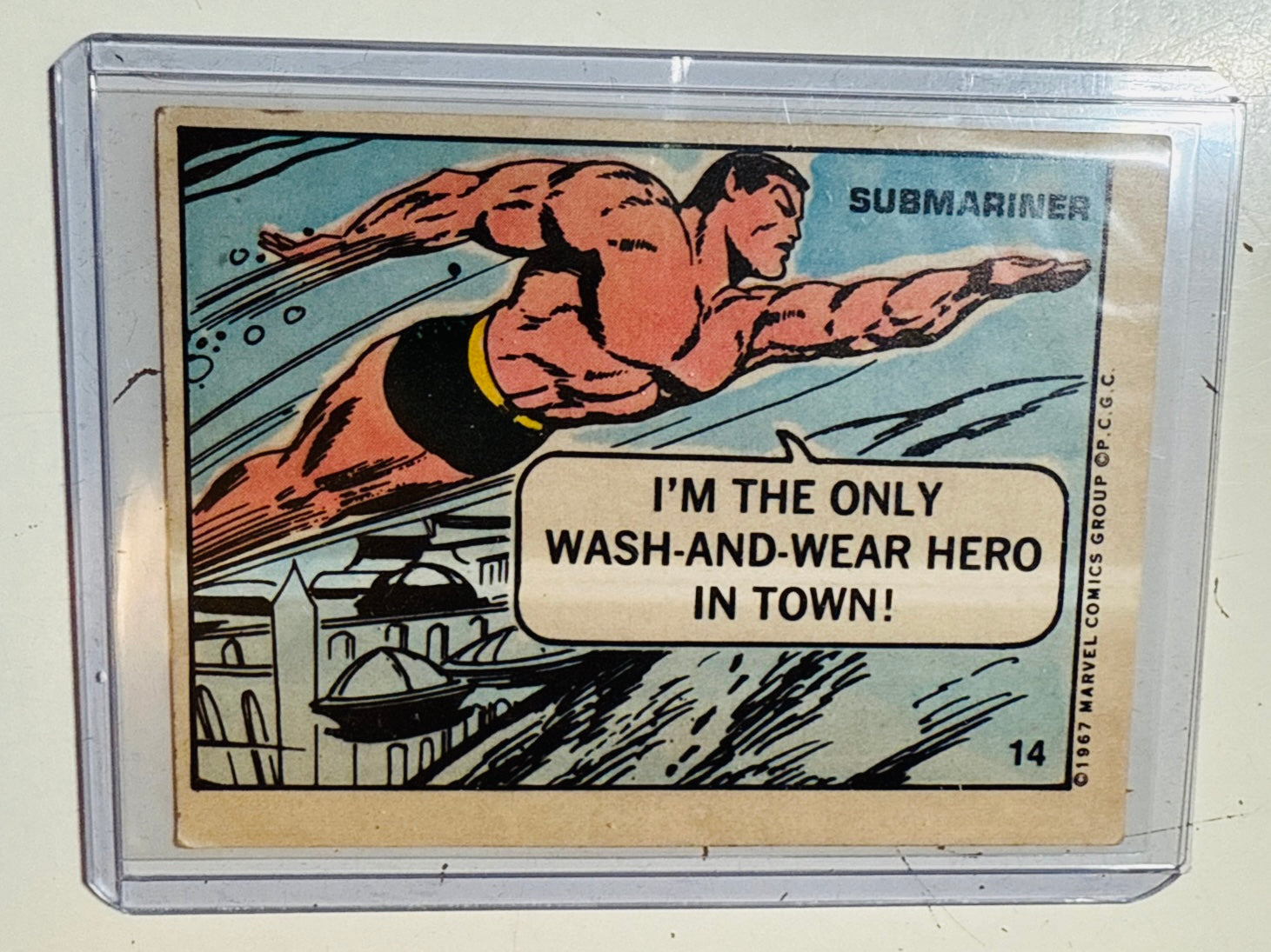 1967 Marvel rare sticker card