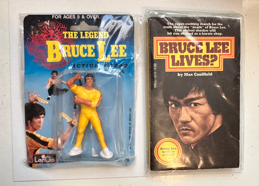 Bruce Lee rare vintage toy and book lot deal