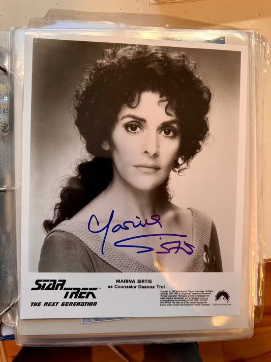 Star Trek Marina Sirtis vintage signed in person autograph photo with COA