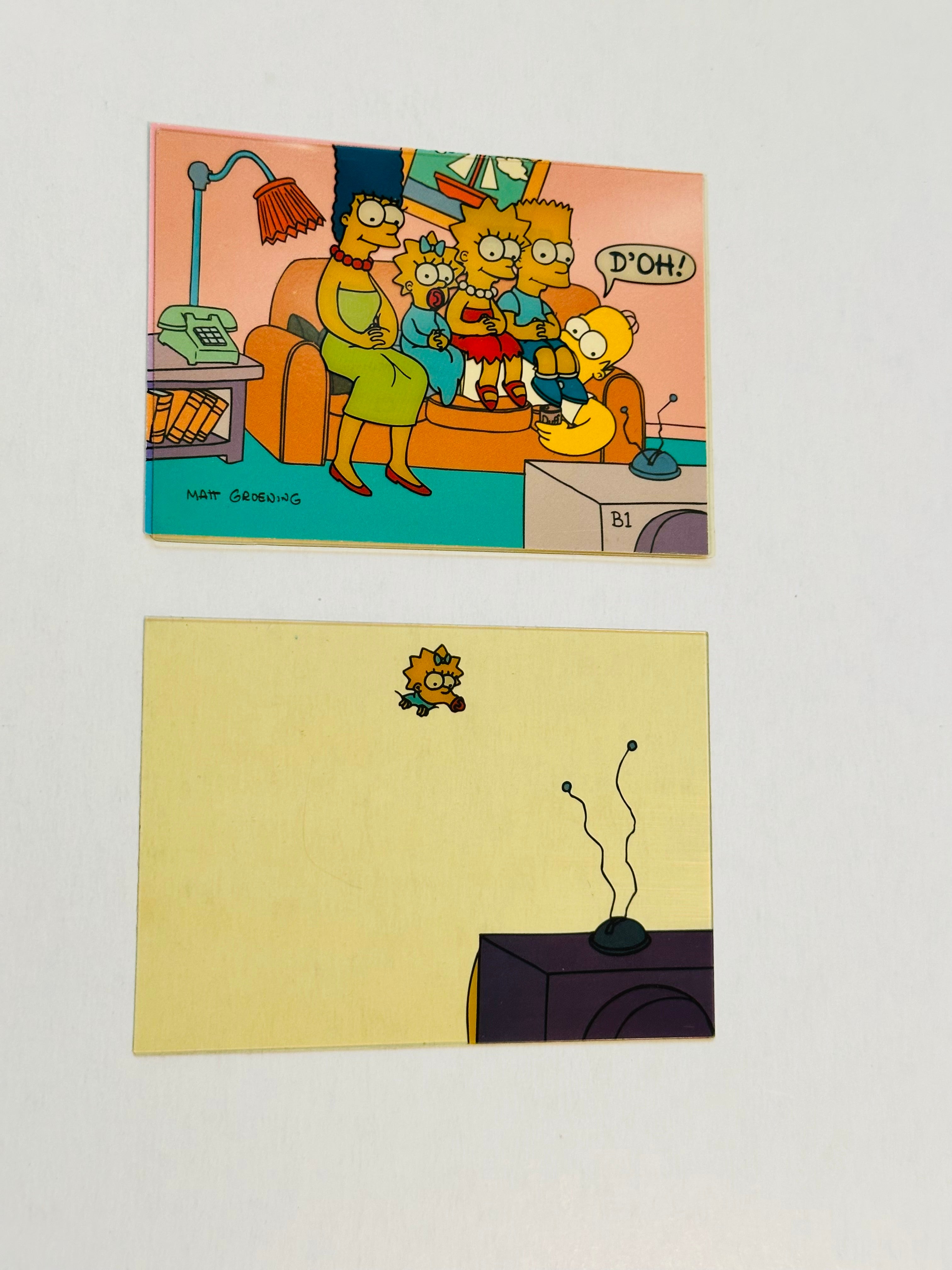 The Simpsons rare 3 insert film cards set 1993