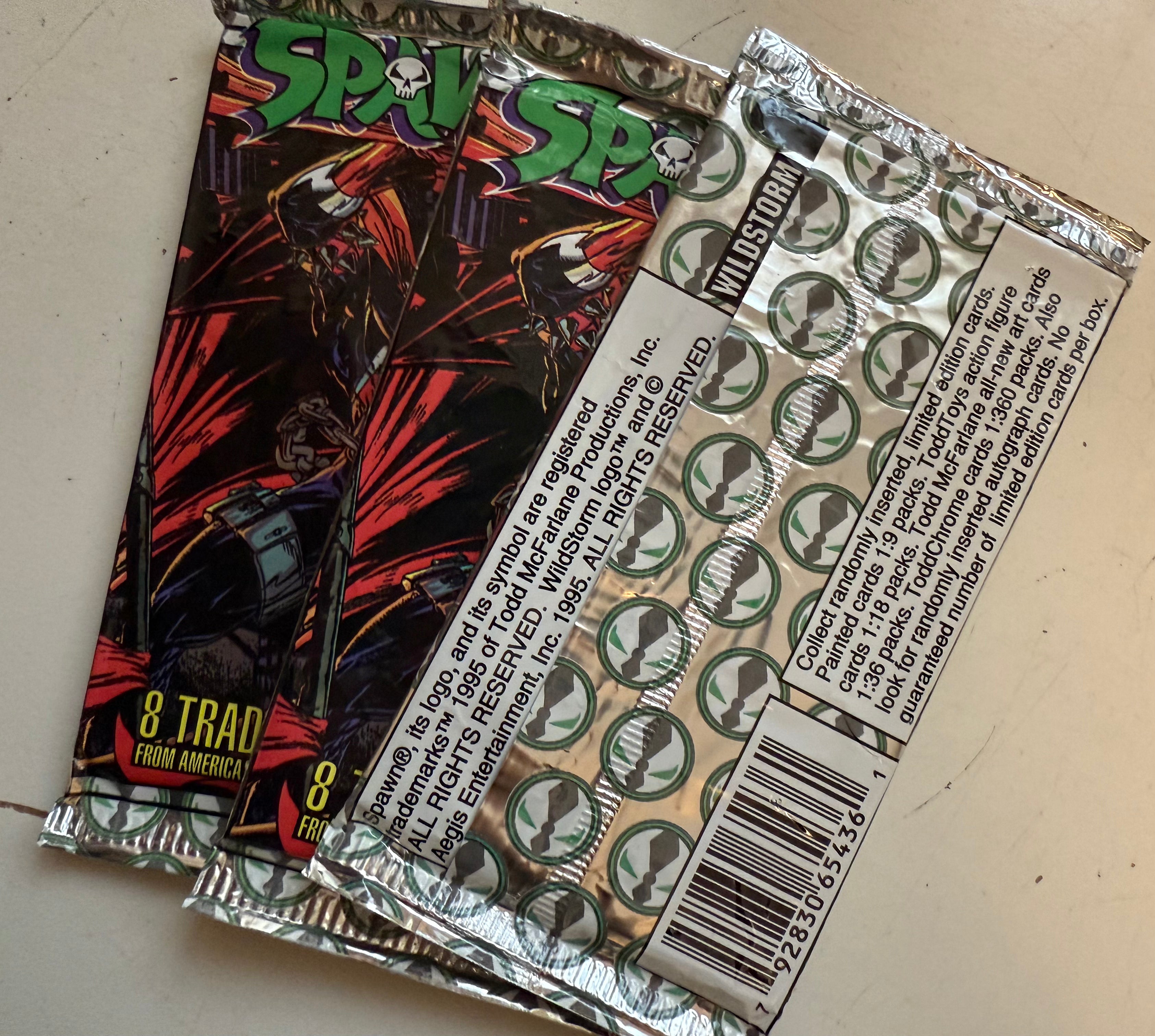 Spawn Todd McFarlane 3 vintage sealed comic cards packs lot deal 1995