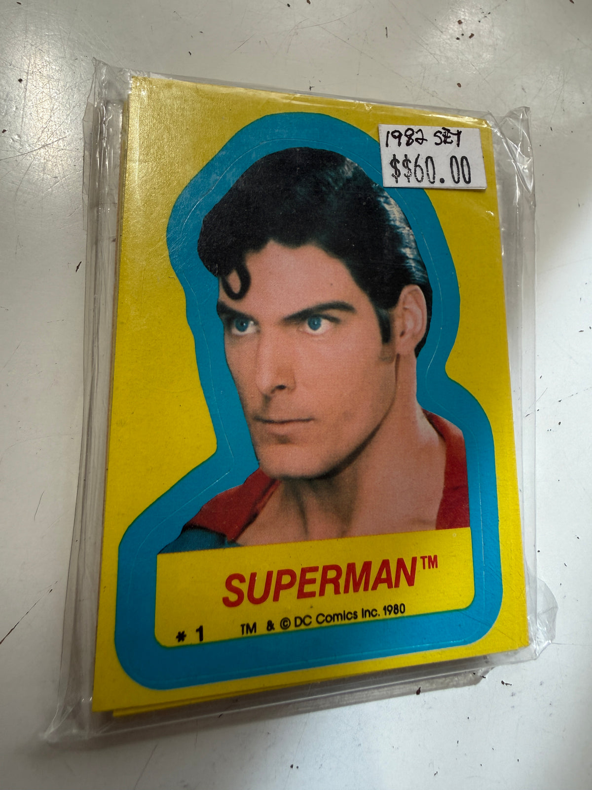 Superman 2 movie stickers set 1982