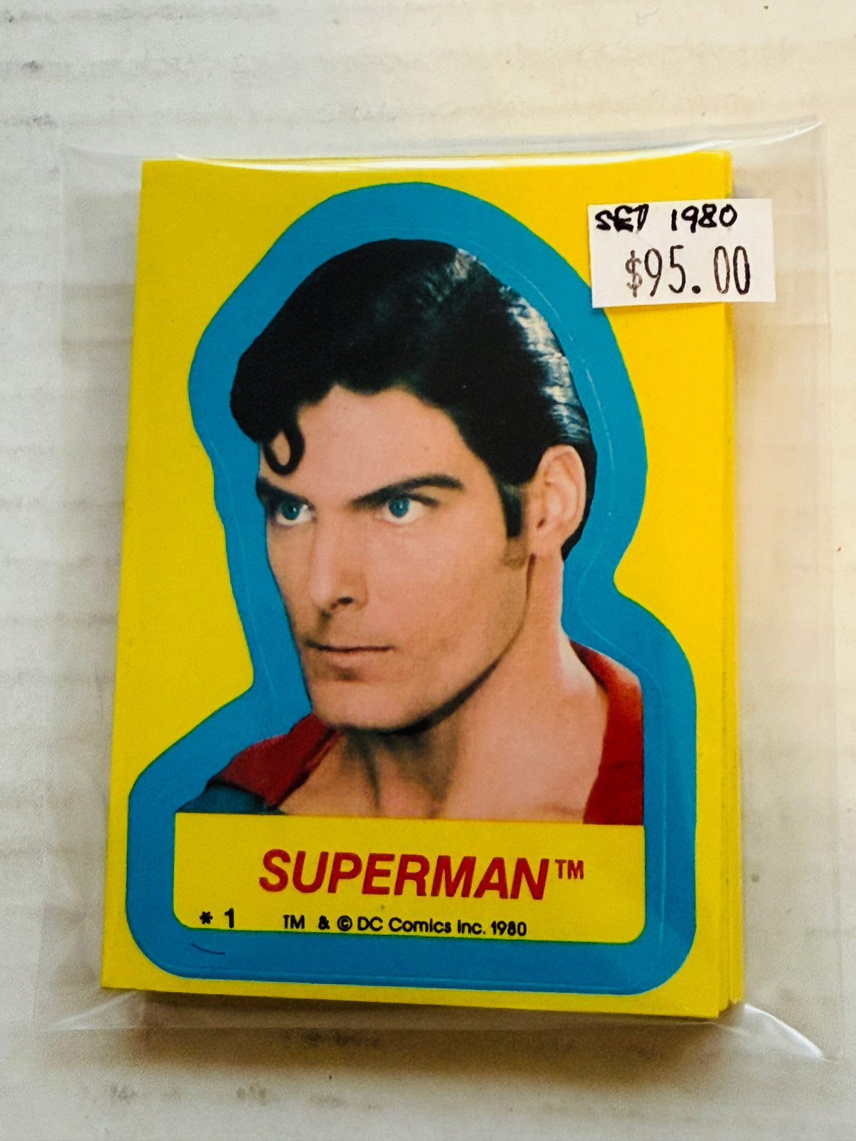 Superman 2 movie stickers set 1980