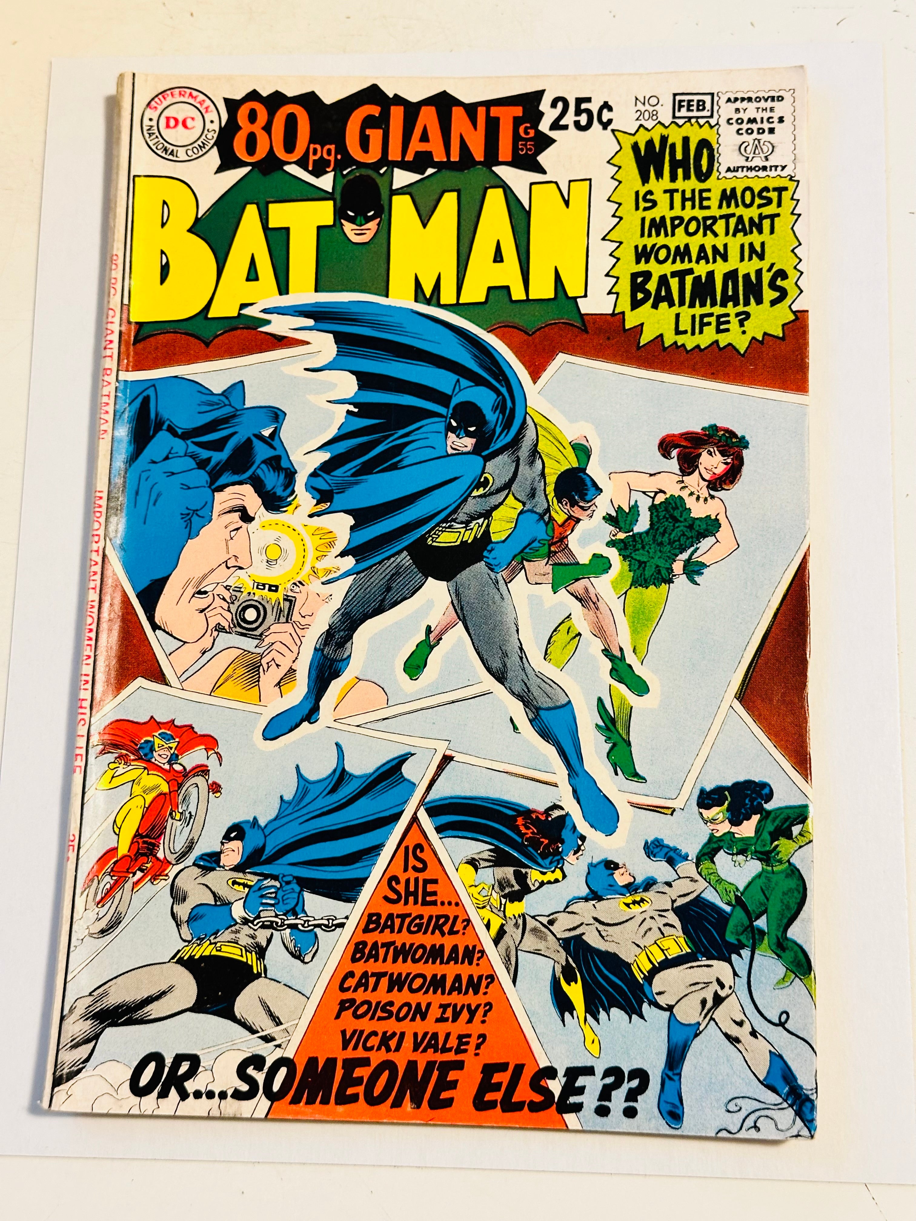 Batman Giant-size #208 vintage comic book 1969