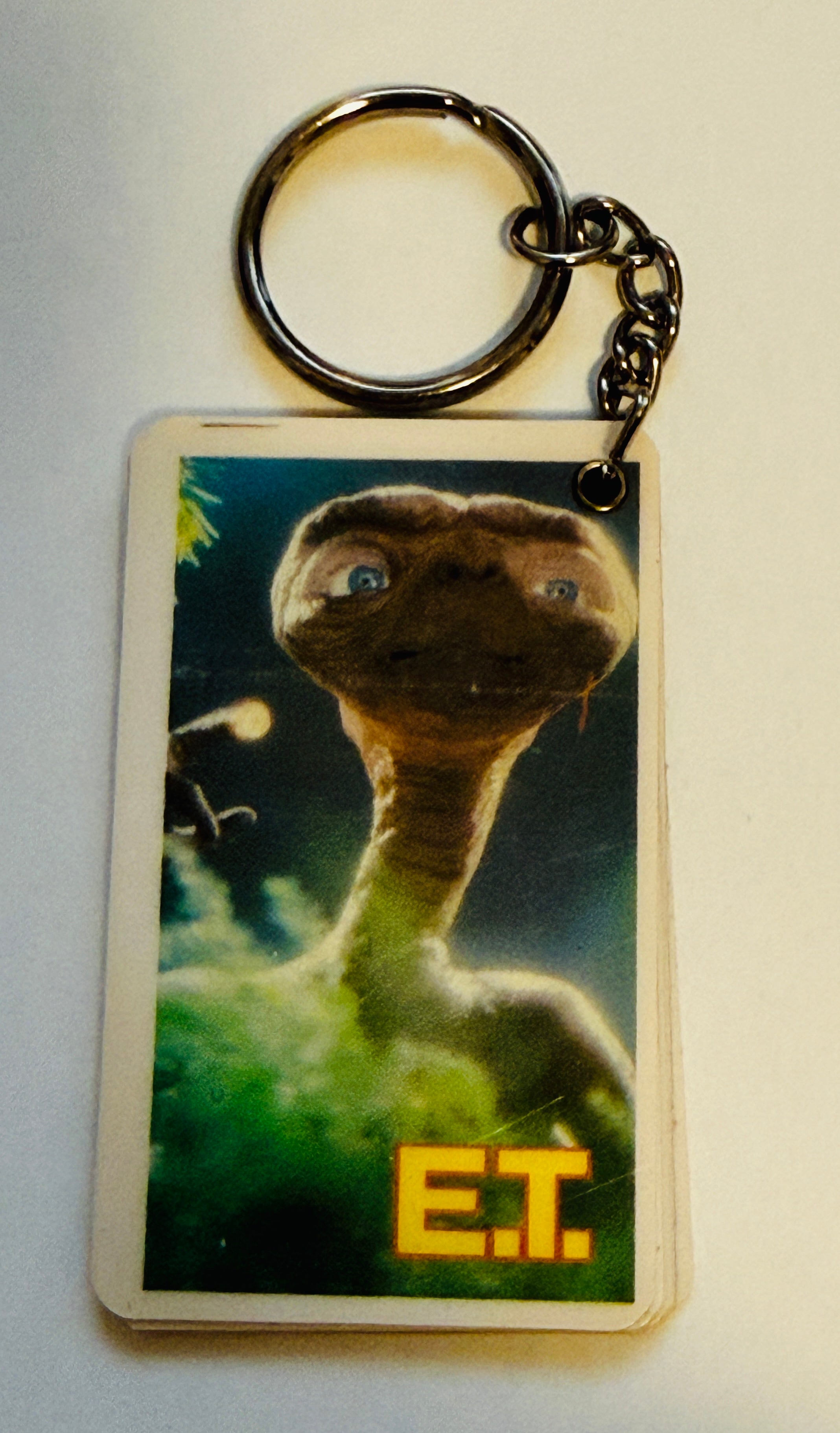 ET movie vintage photo cards keychain 1982