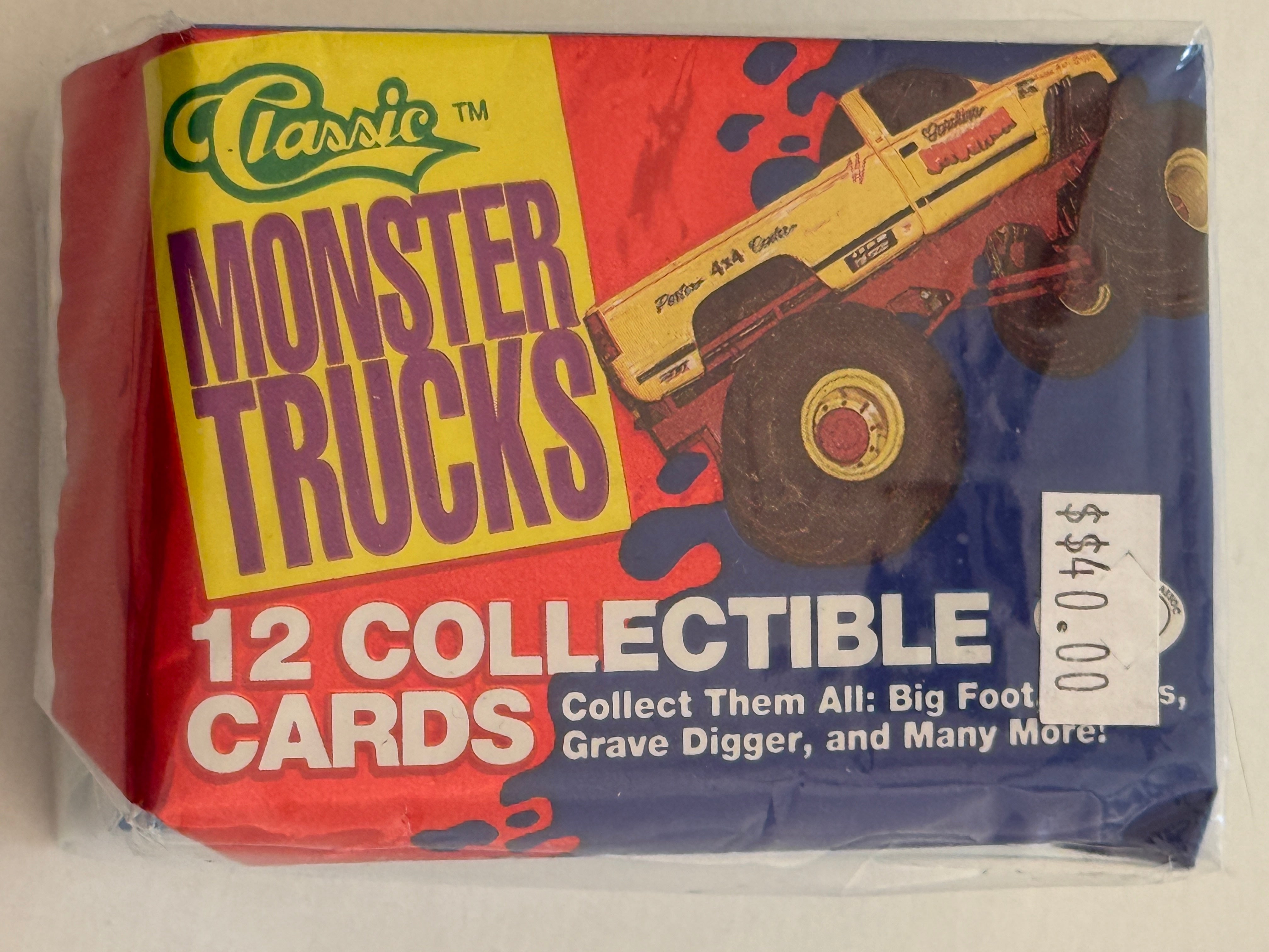 Monsters Trucks vintage cards set